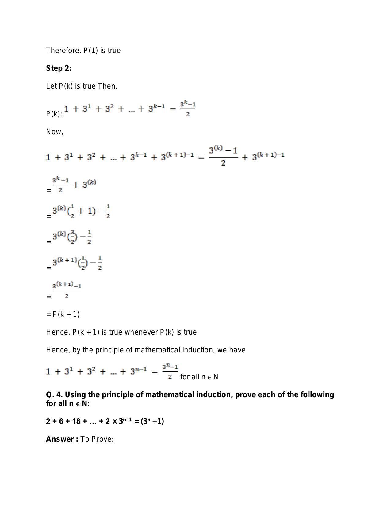 Chapter 4: Principle of Mathematical Induction: RS Aggarwal Class 11 Solutions  - Page 4