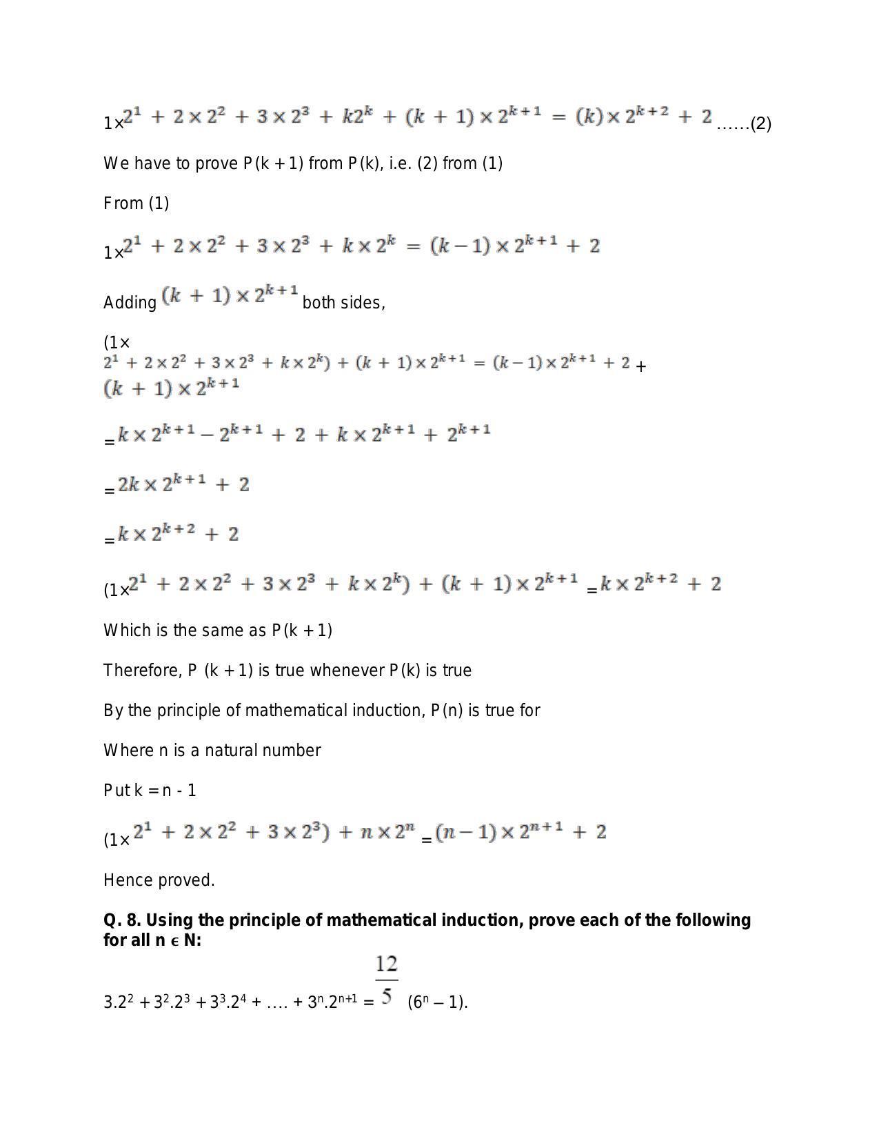 Chapter 4: Principle of Mathematical Induction: RS Aggarwal Class 11 Solutions  - Page 10