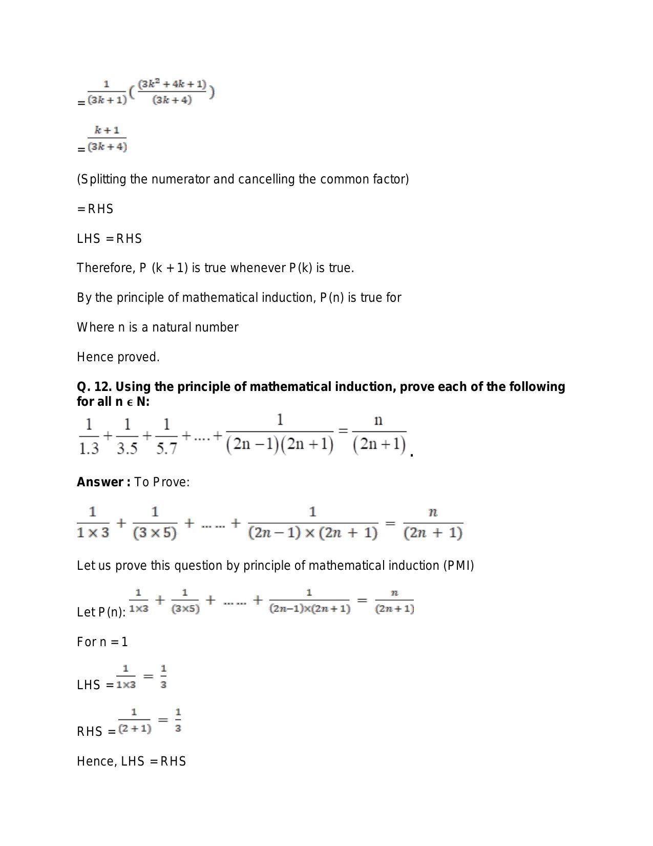 Chapter 4: Principle of Mathematical Induction: RS Aggarwal Class 11 Solutions  - Page 18