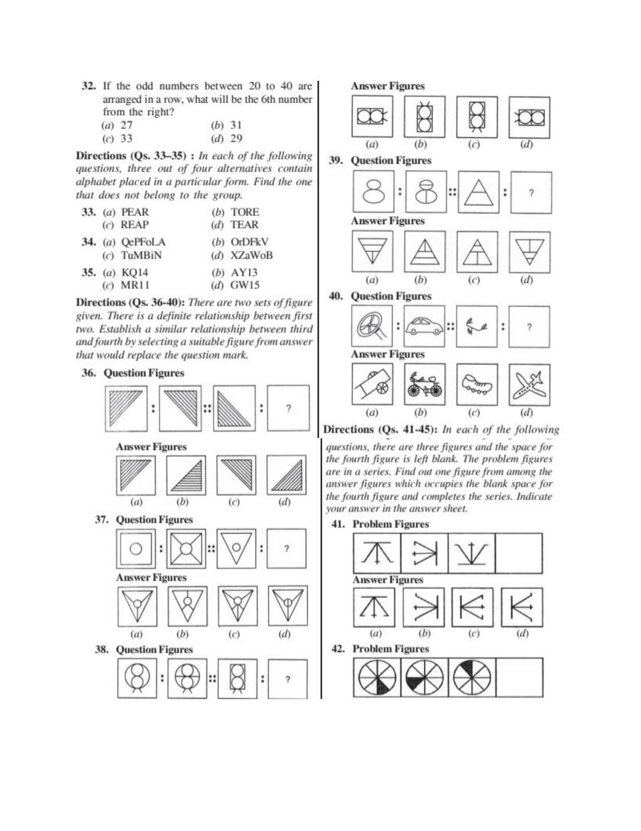 Sainik School Question Paper 2017 For Class 6 Solved IndCareer Docs