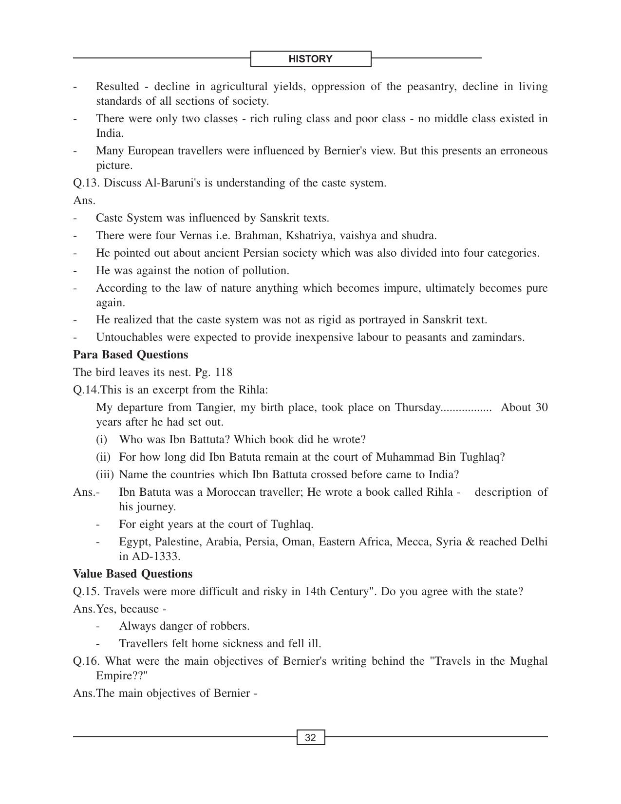 CBSE Class 12 History Through The Eyes Of Travellers Perceptions Of Society - Page 4