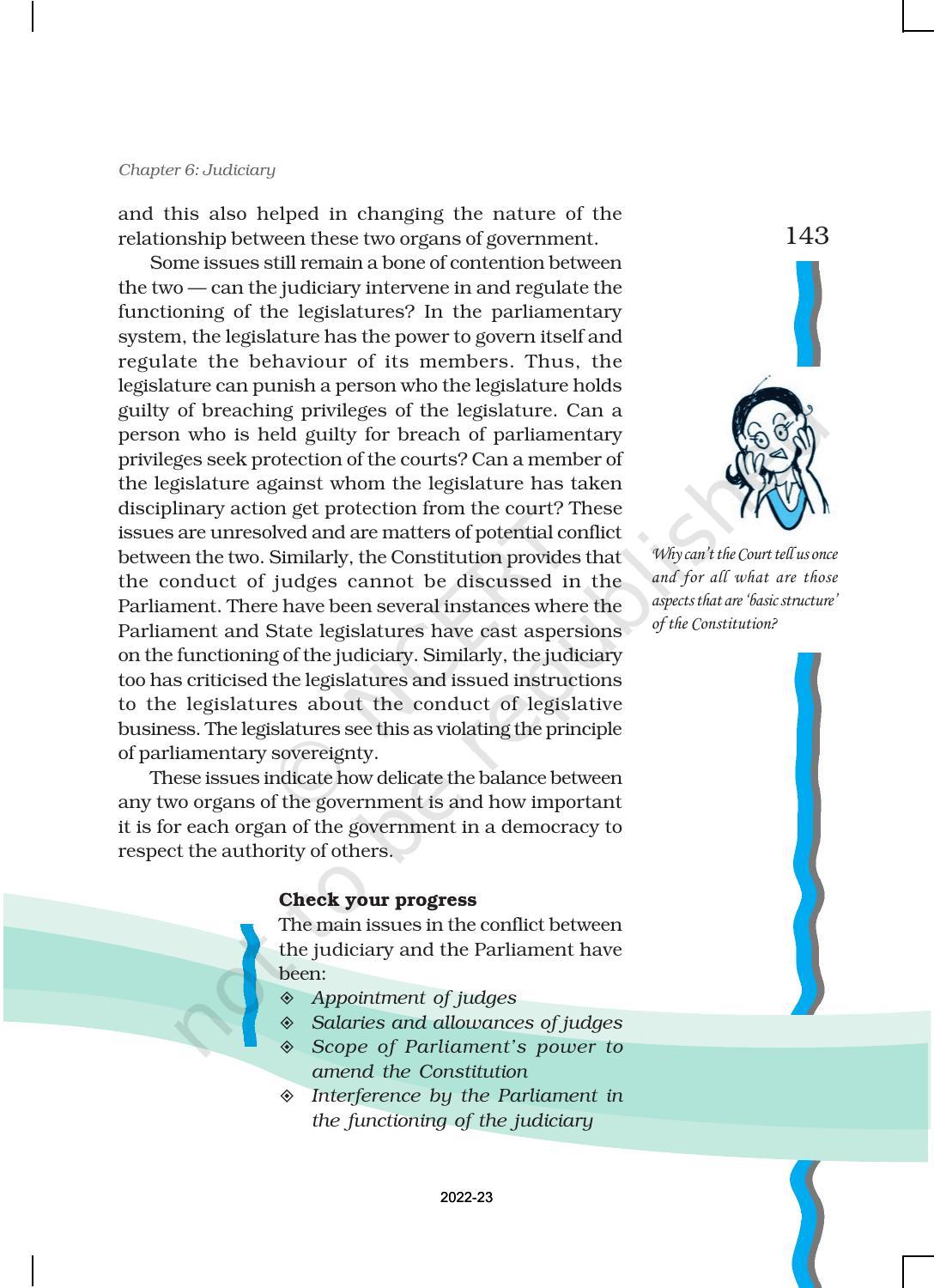 NCERT Book for Class 11 Political Science (Indian Constitution at Work) Chapter 6 Judiciary - Page 20