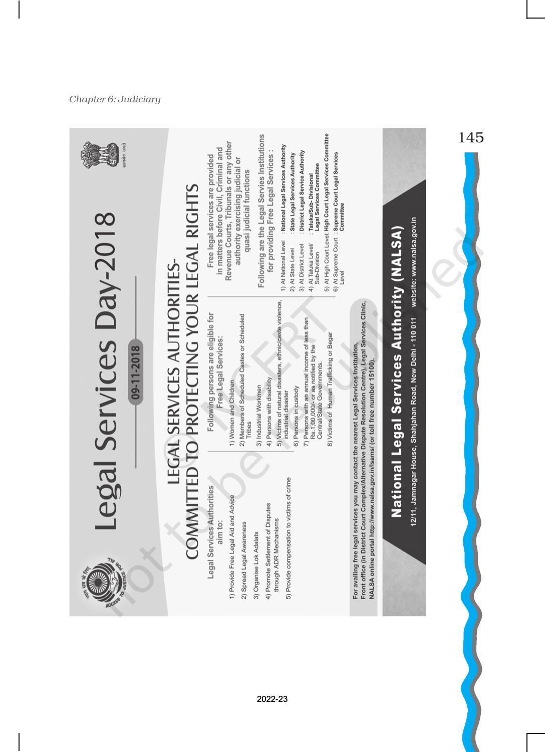 NCERT Book for Class 11 Political Science (Indian Constitution at Work) Chapter 6 Judiciary - Page 22