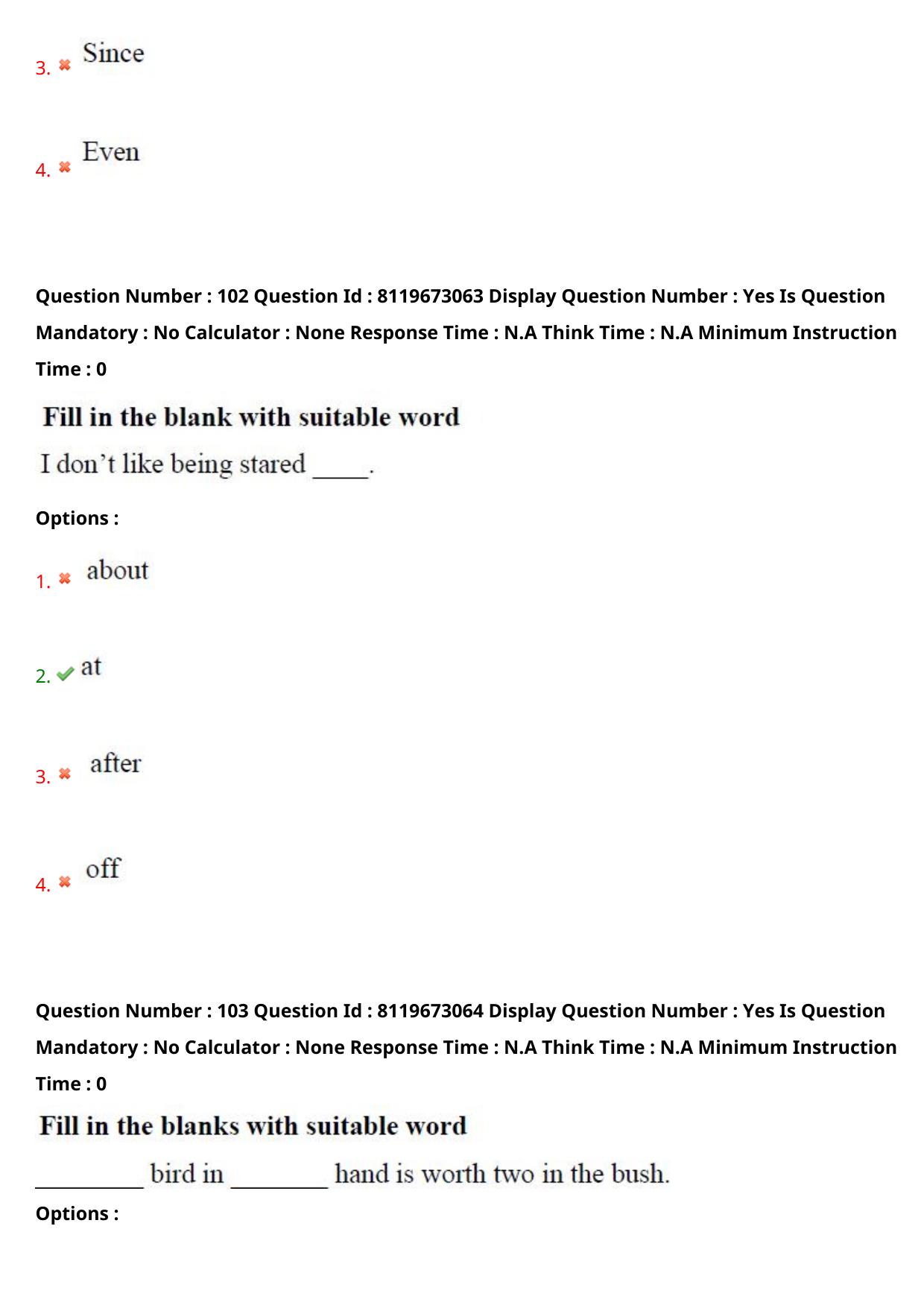 AP ICET 2024 Answer Key (Shift 1)  - Page 77