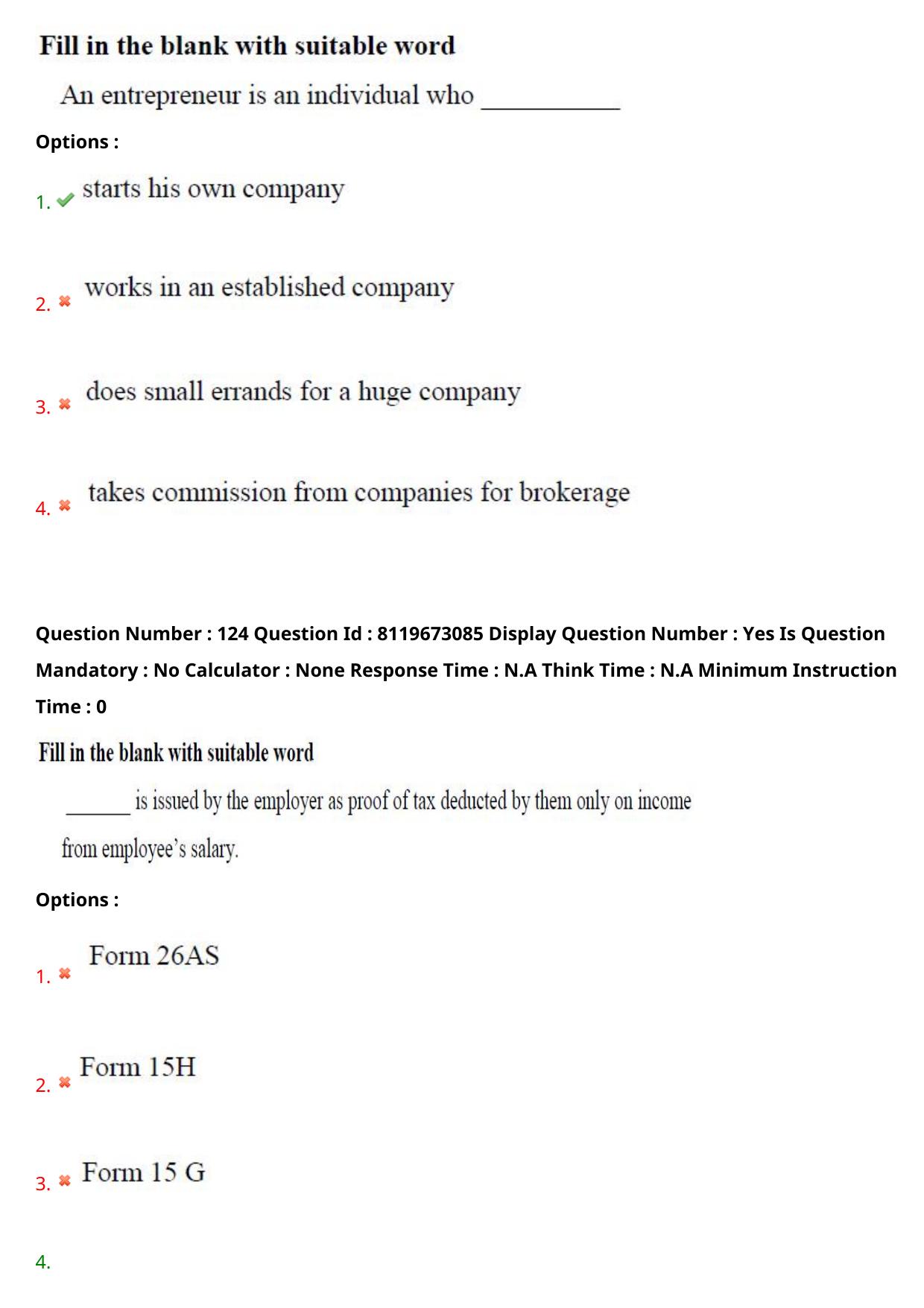 AP ICET 2024 Answer Key (Shift 1)  - Page 89