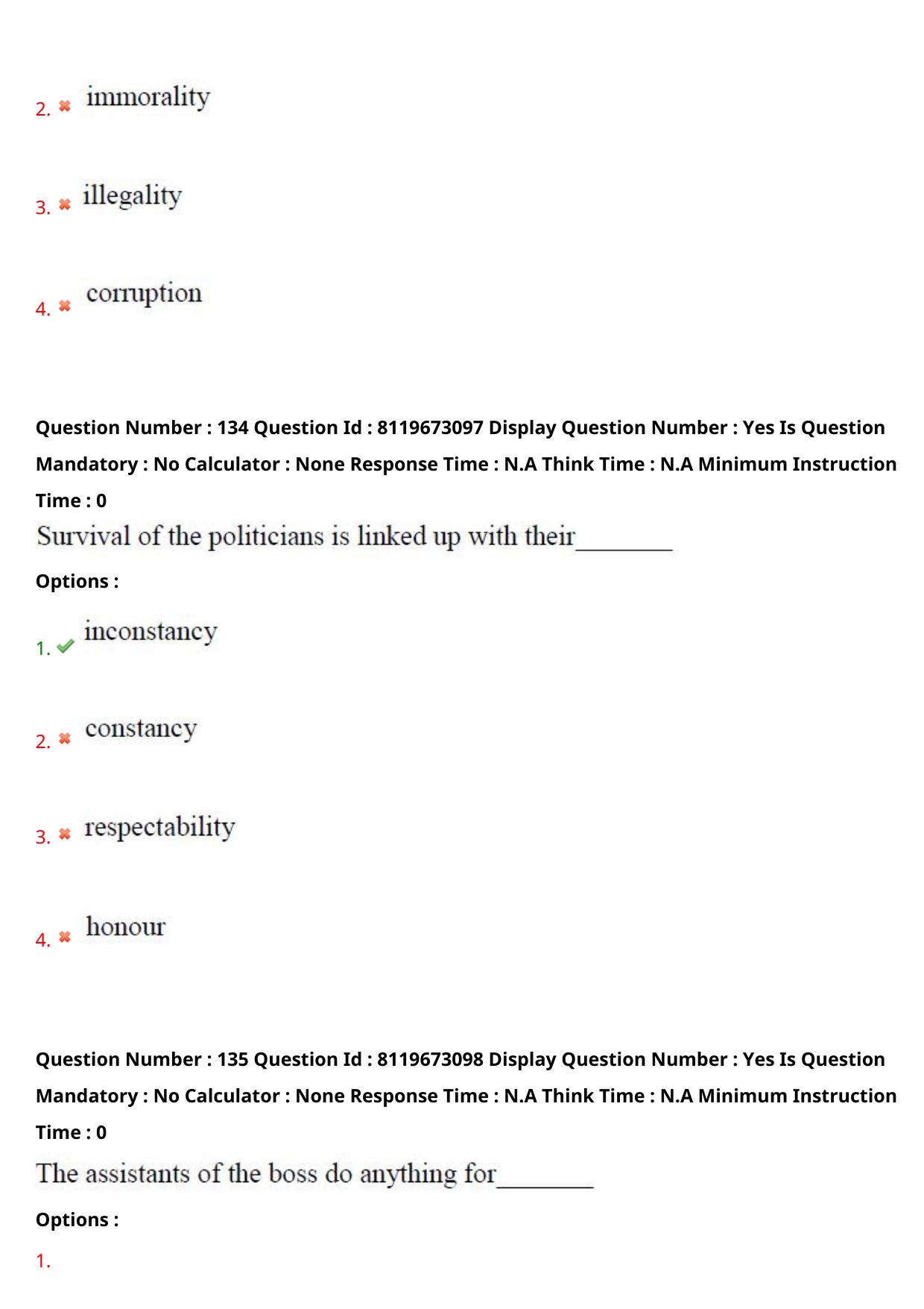 AP ICET 2024 Answer Key (Shift 1)  - Page 96