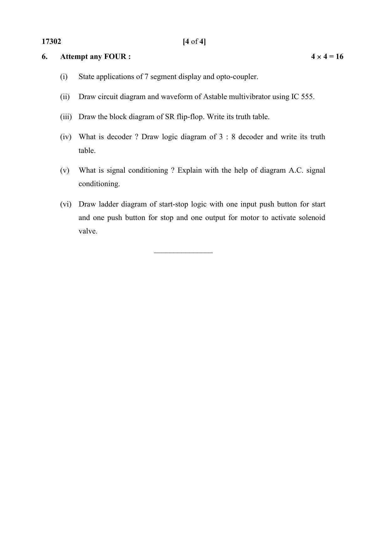 MSBTE Summer Question Paper 2019 - Basic Electronics And Mechatronics ...