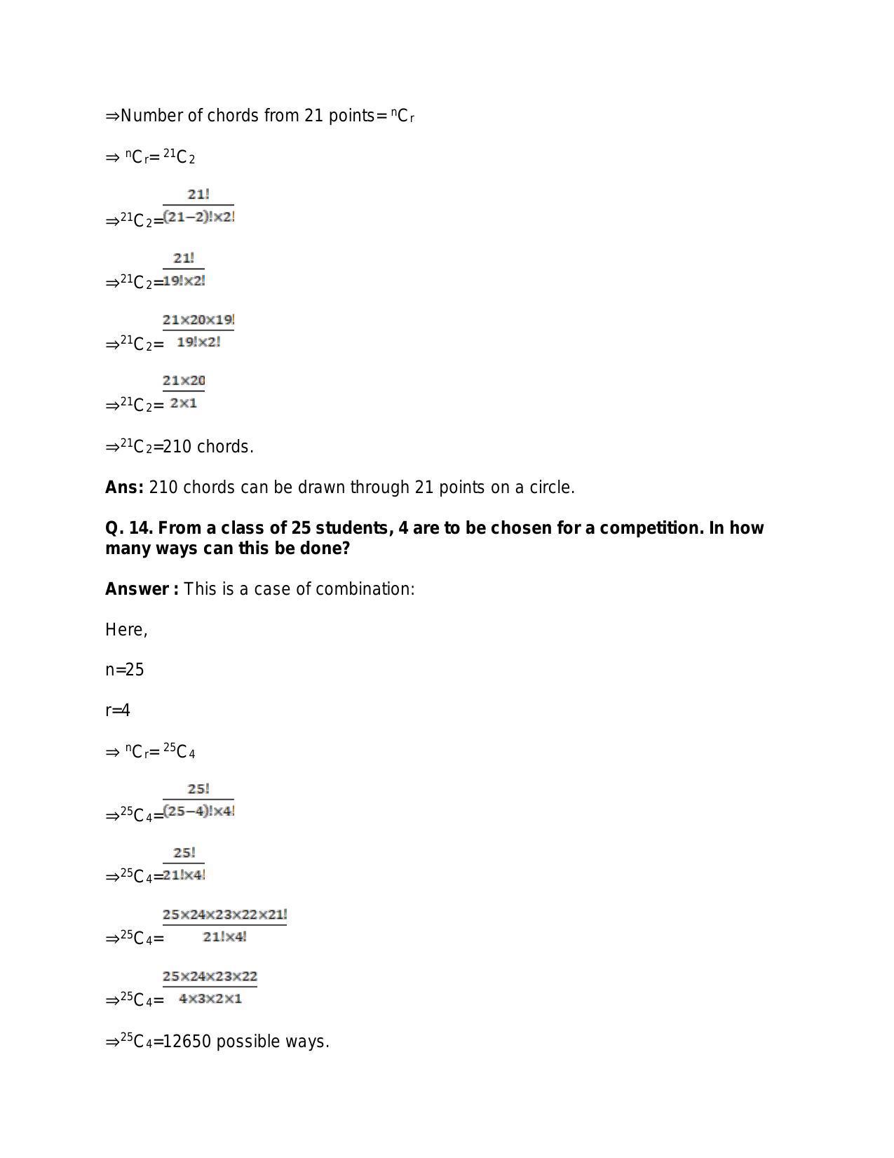 Chapter 9: Combinations: RS Aggarwal Class 11 Solutions  - Page 16