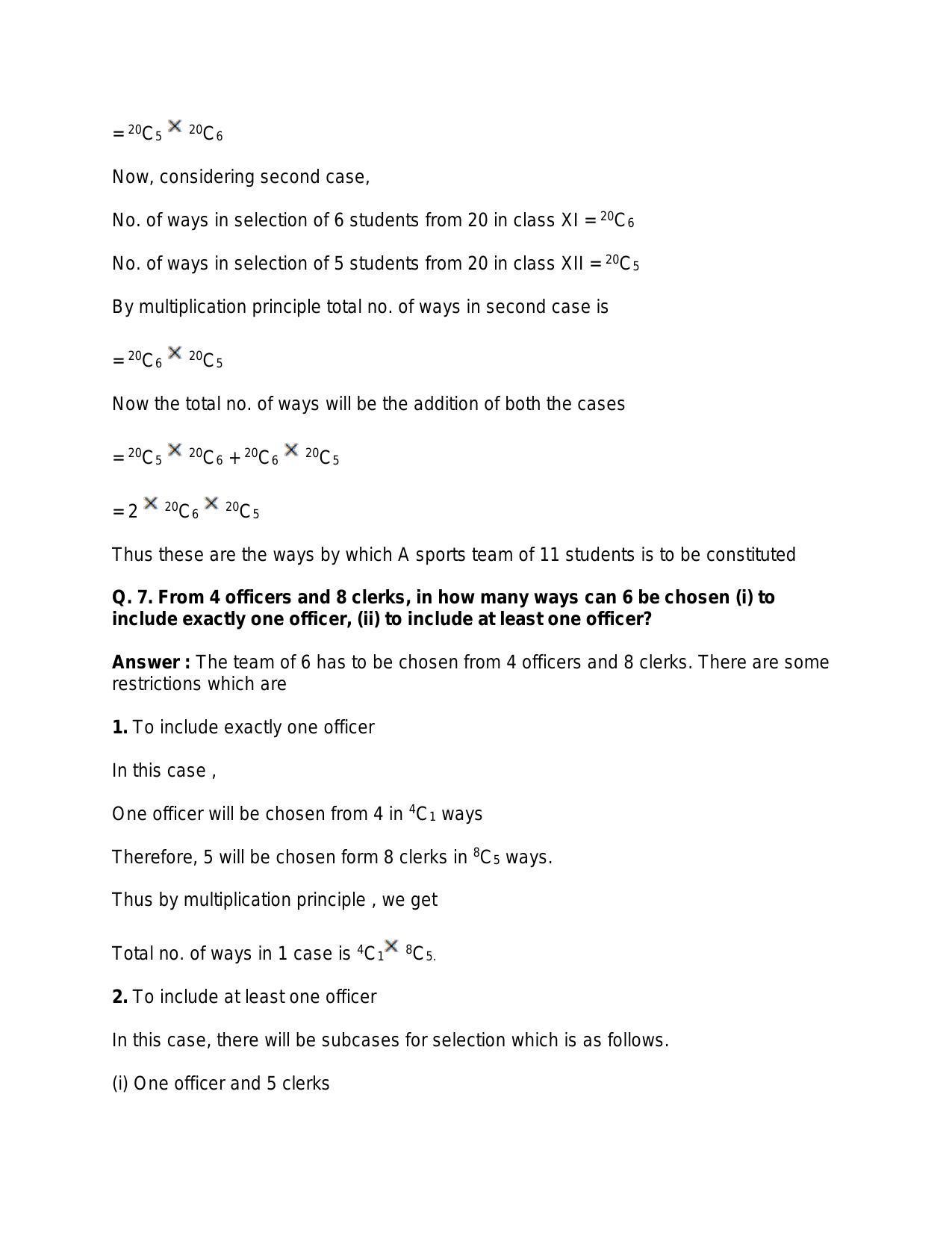 Chapter 9: Combinations: RS Aggarwal Class 11 Solutions  - Page 20