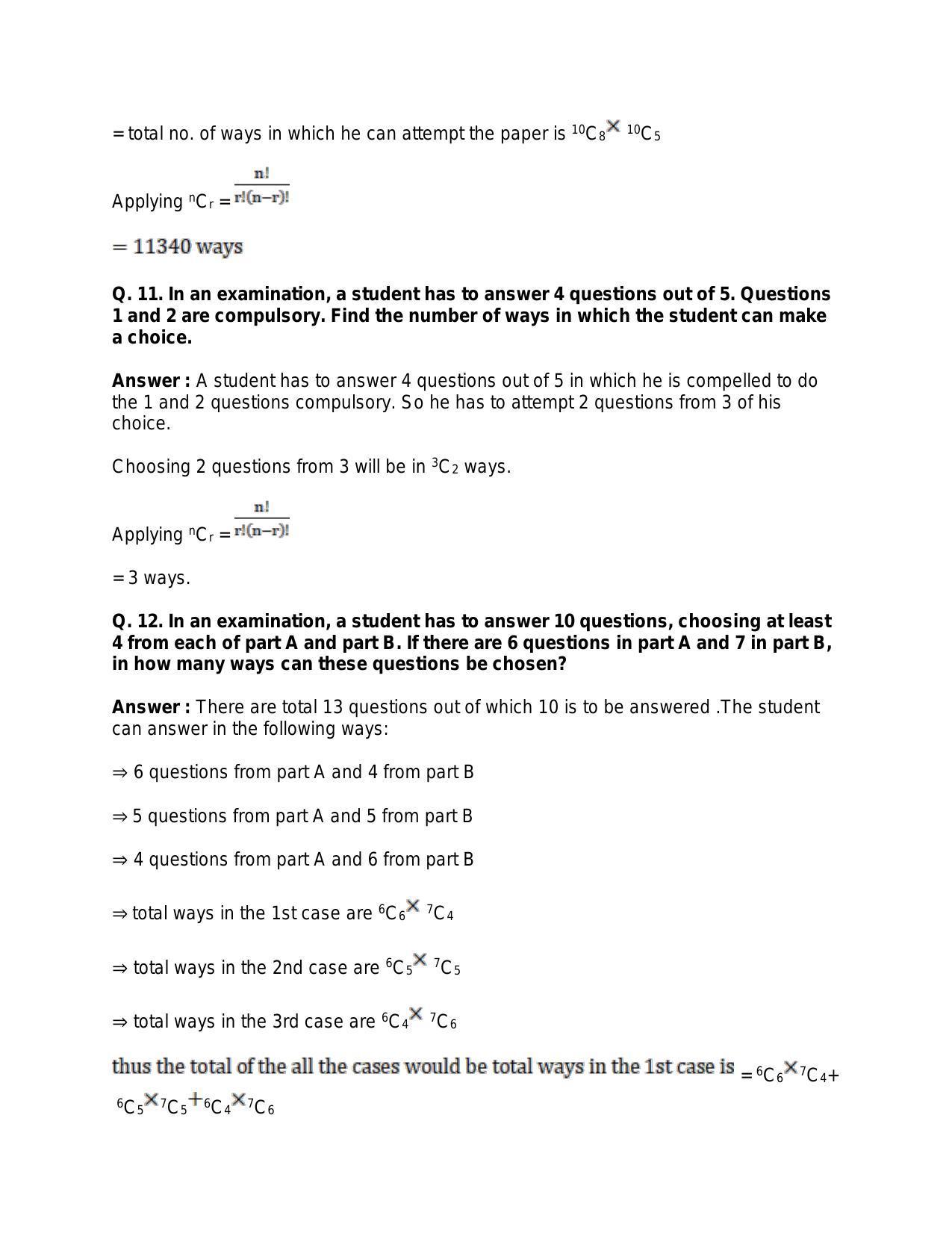 Chapter 9: Combinations: RS Aggarwal Class 11 Solutions  - Page 23