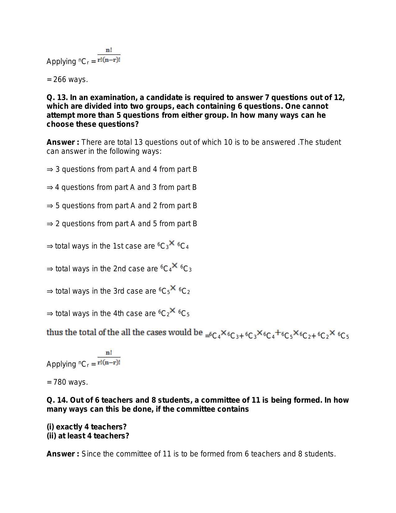 Chapter 9: Combinations: RS Aggarwal Class 11 Solutions  - Page 24