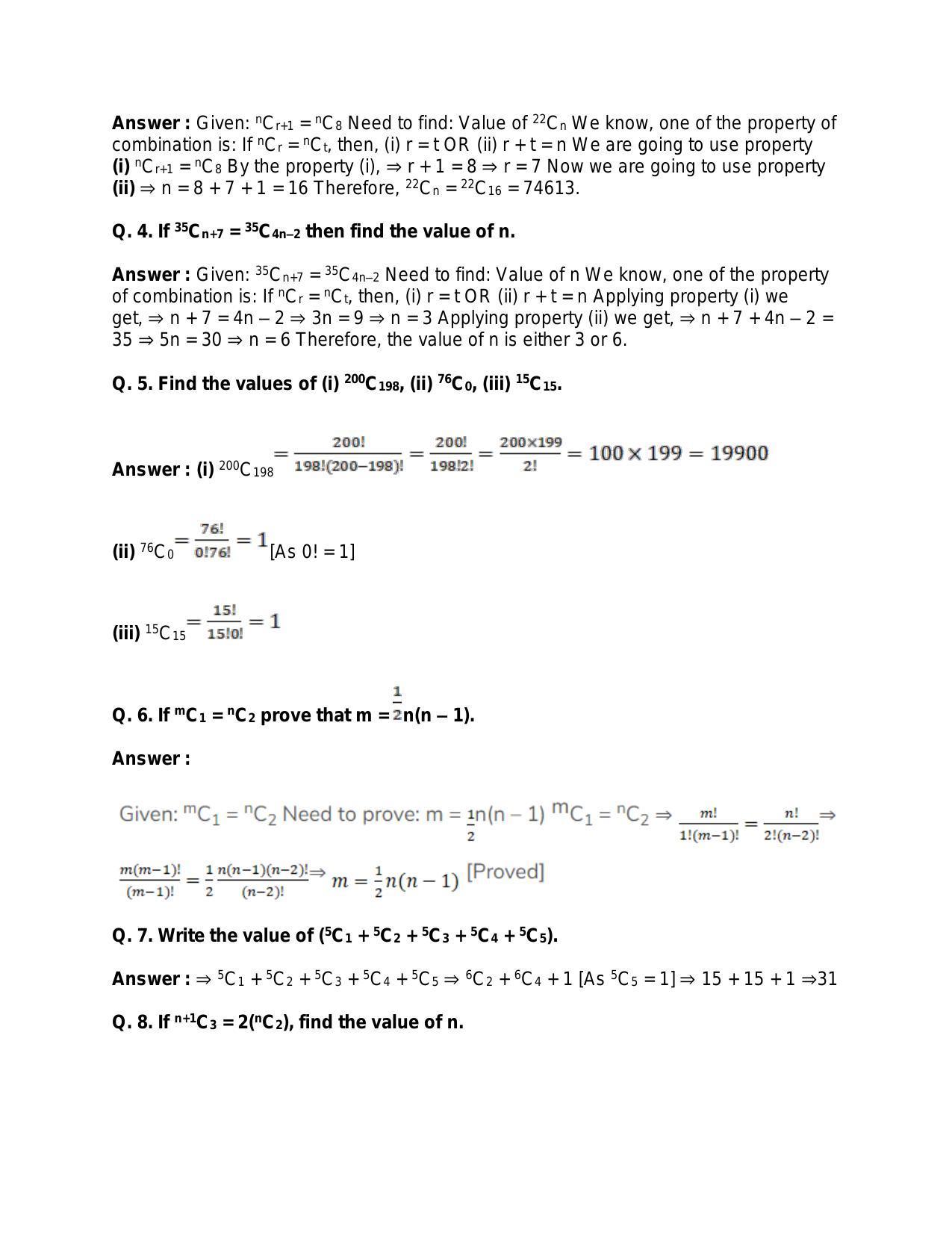 Chapter 9: Combinations: RS Aggarwal Class 11 Solutions  - Page 34