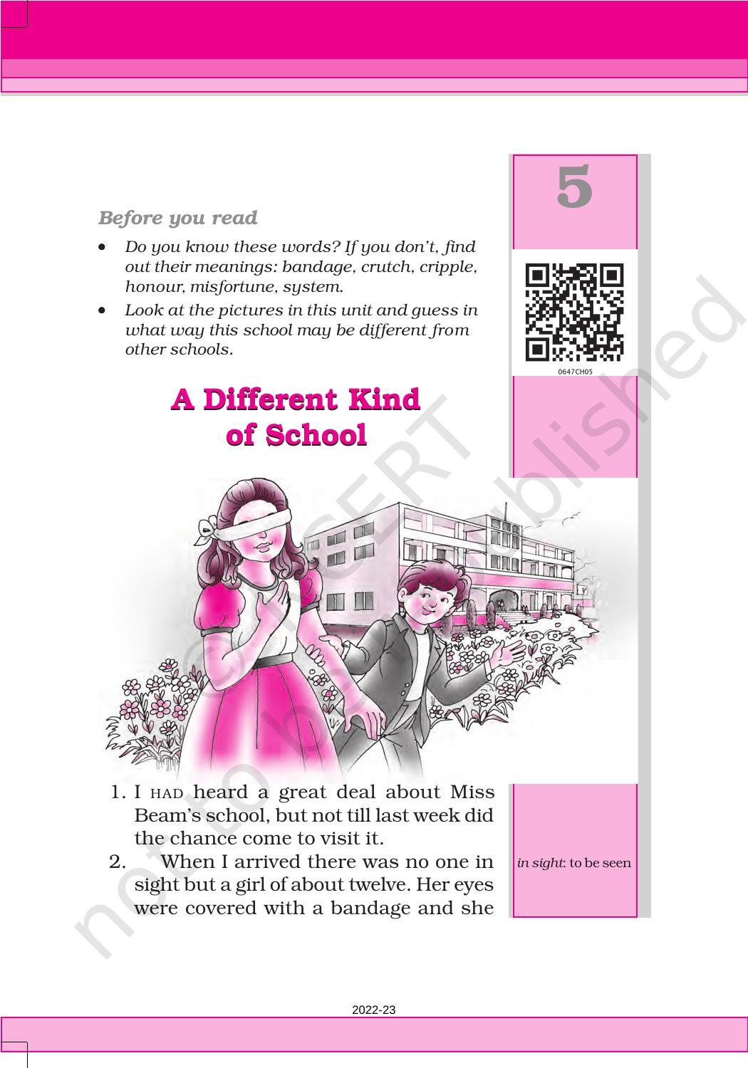 ncert-book-for-class-6-english-honeysuckle-chapter-5-a-different