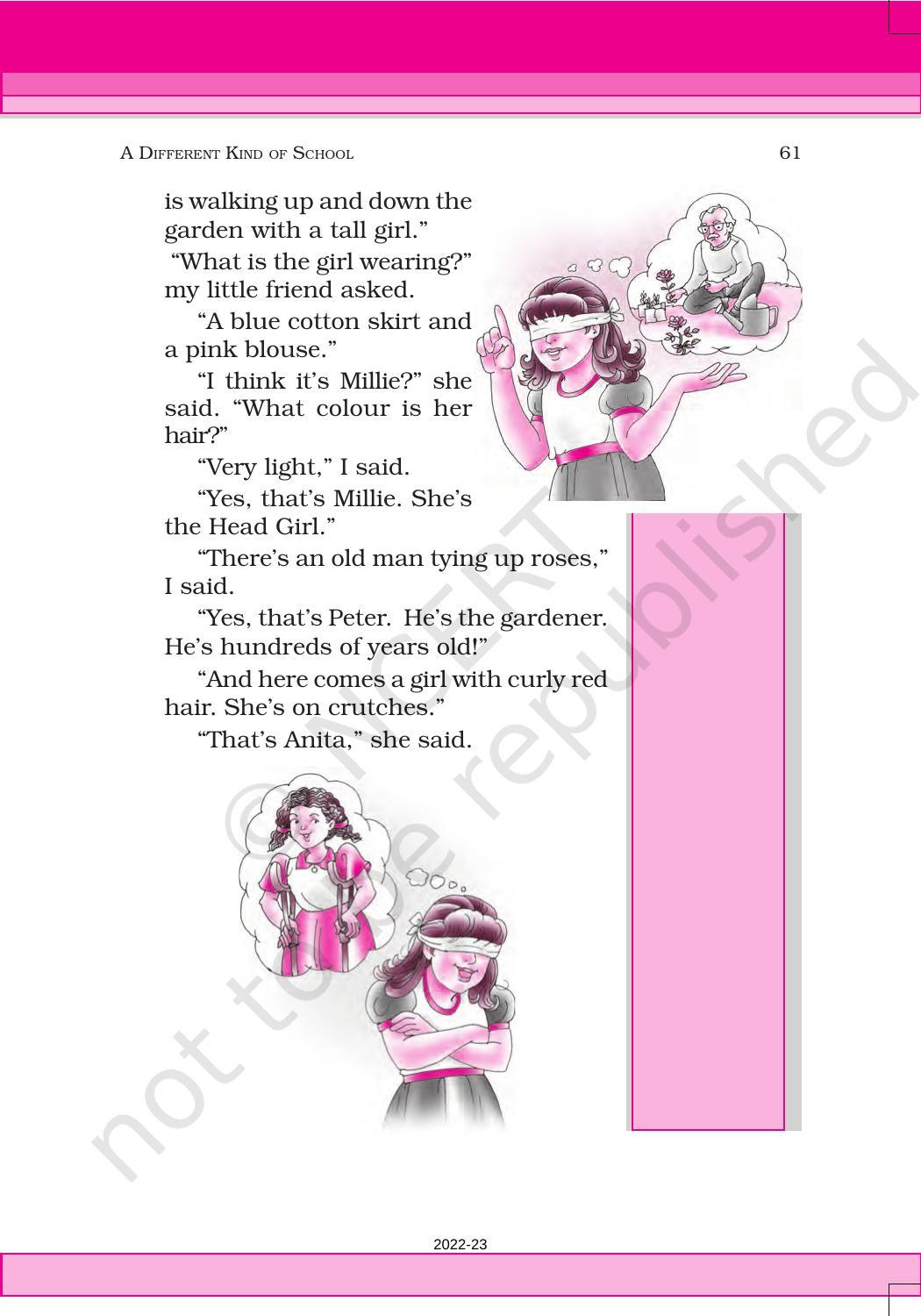 NCERT Book for Class 6 English(Honeysuckle) : Chapter 5-A Different Kind of School - Page 6