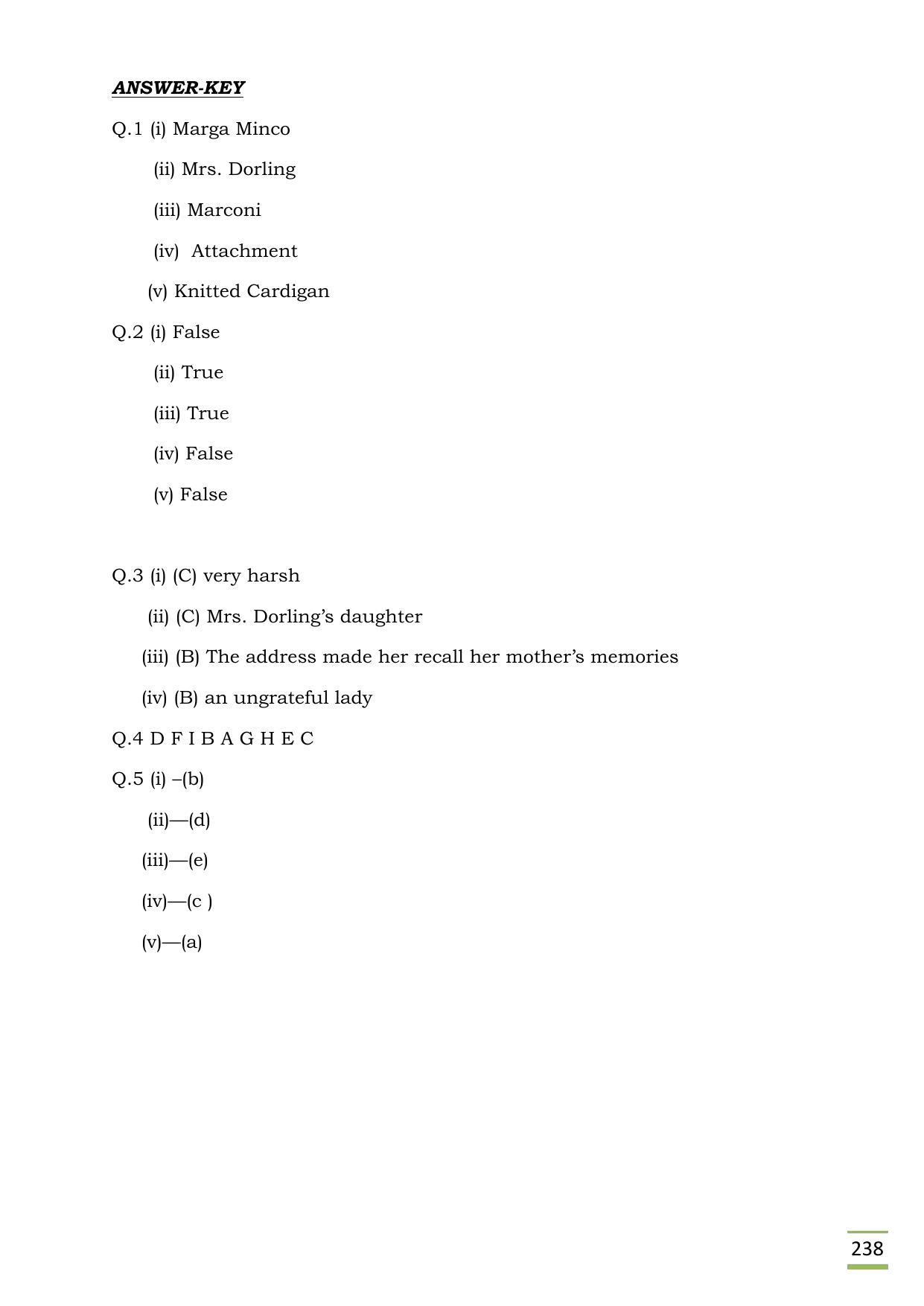 CBSE Worksheets for Class 11 English The Address questions answers - Page 3