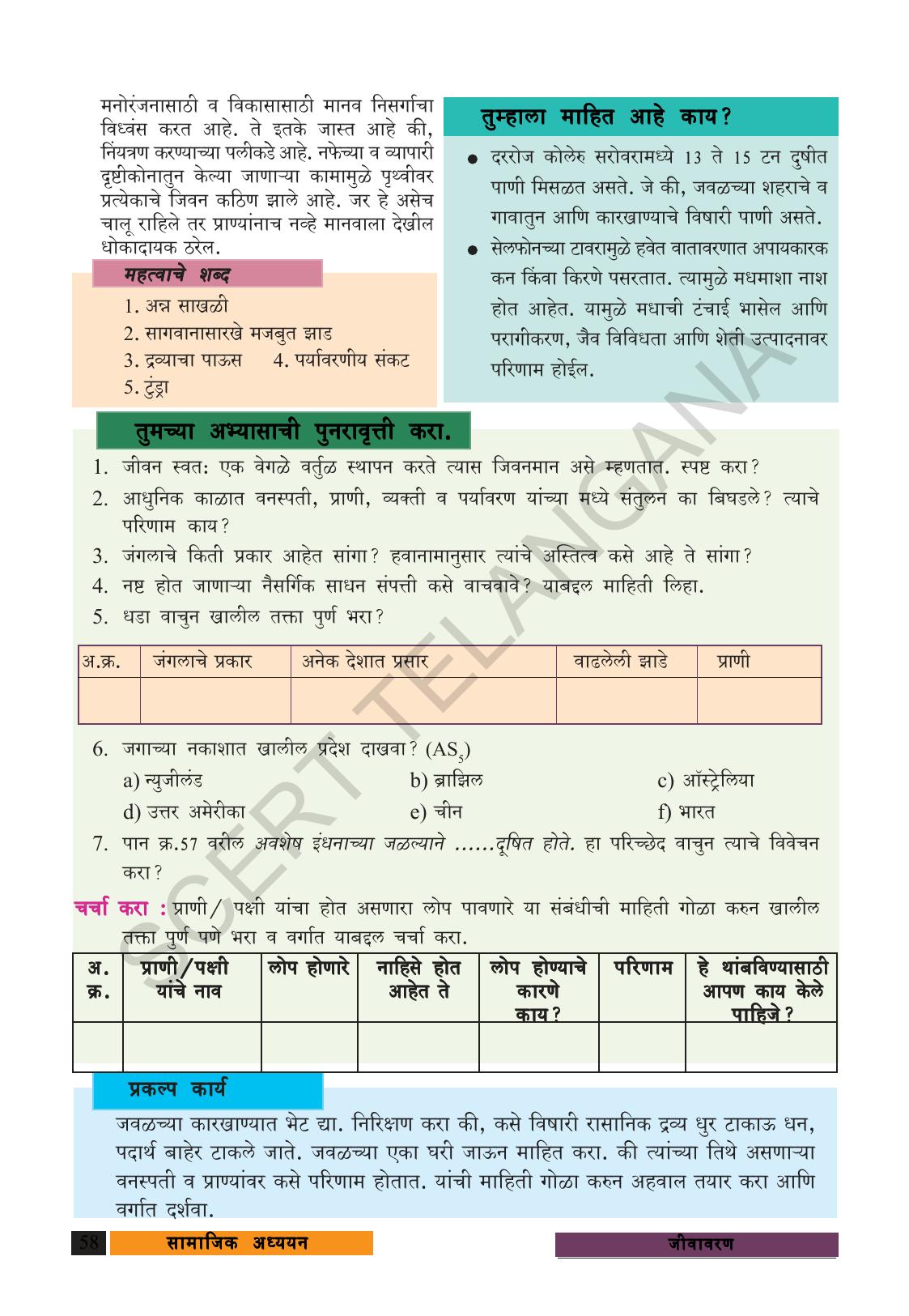 TS SCERT Class 9 Social Science (Marathi Medium) Text Book - Page 70