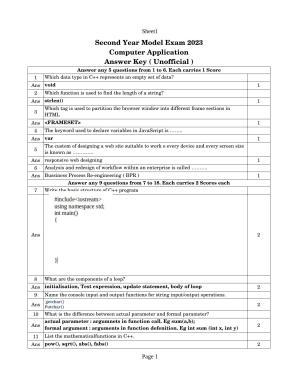 Kerala Plus Two 2023 Computer Application (Commerce) Model Question paper