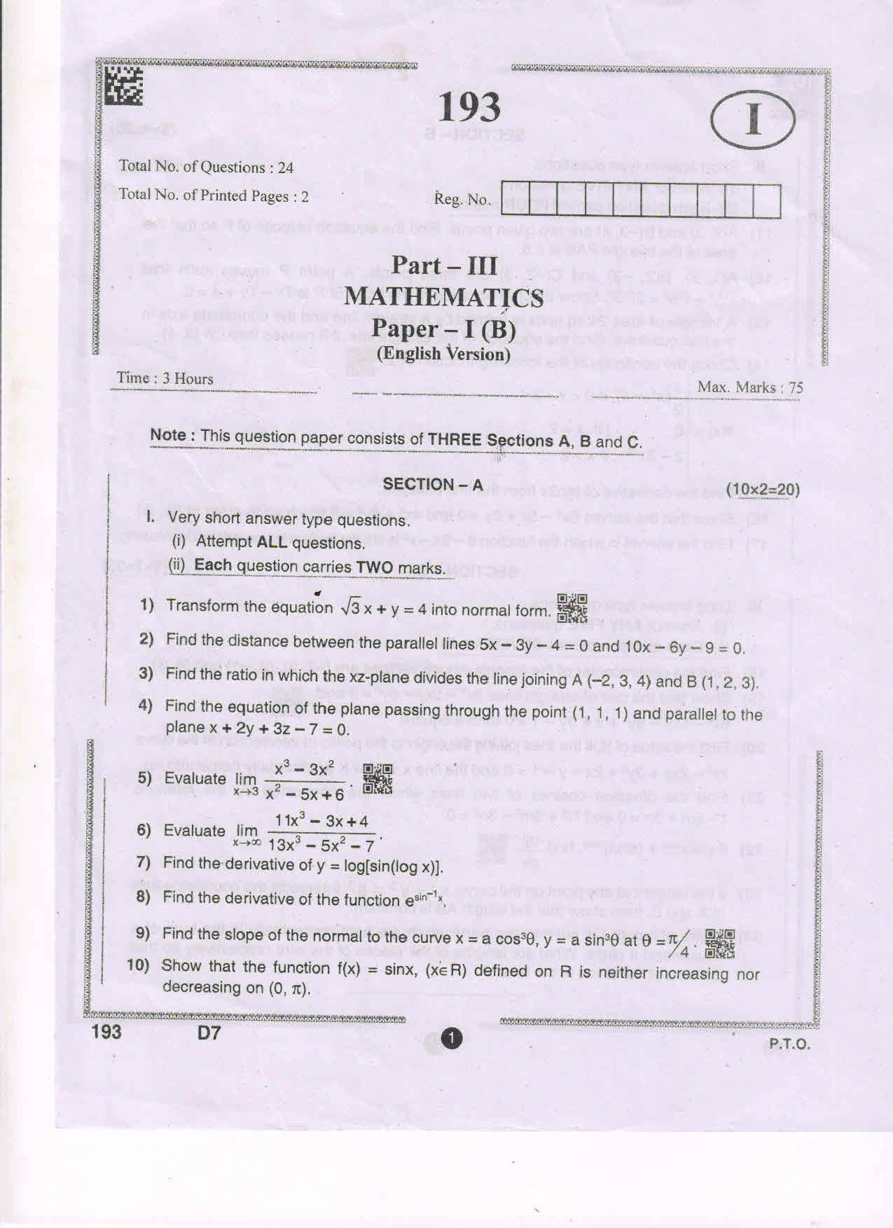 Ib Question Paper 2021 Image to u