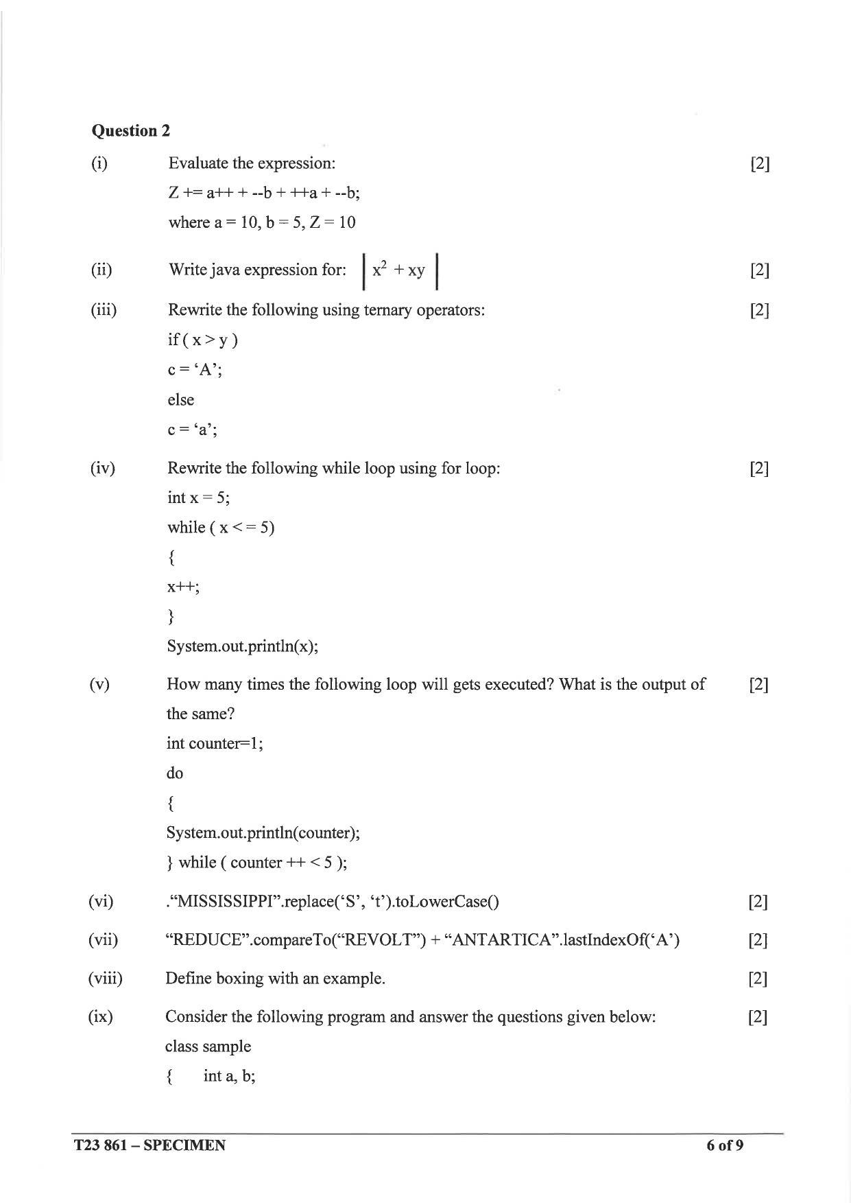 ICSE Class 10 Computer Applications Sample Paper - IndCareer Schools