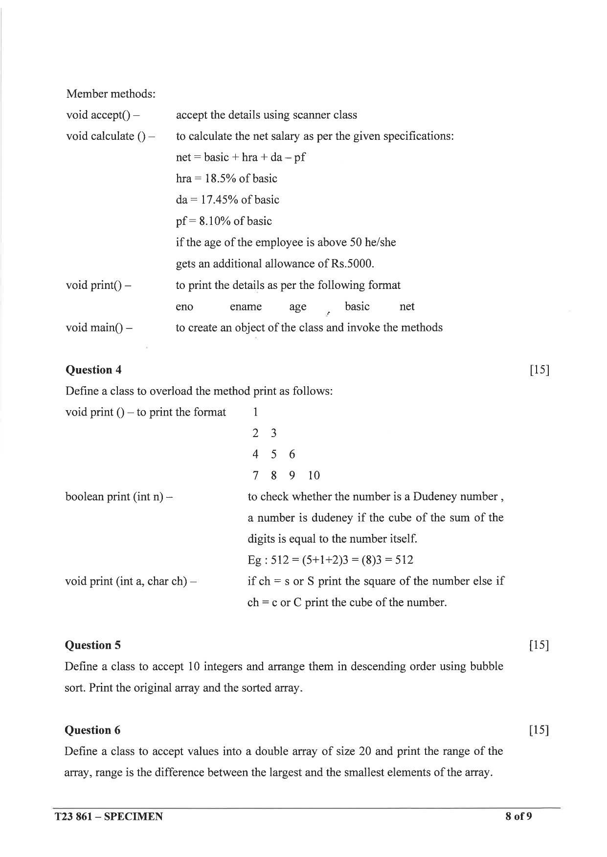 ICSE Class 10 Computer Applications Sample Paper - IndCareer Schools