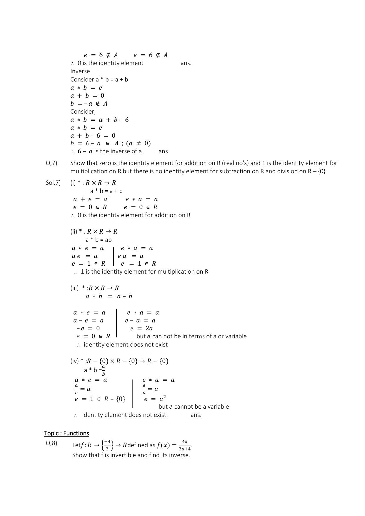 CBSE Class 12 Maths Relations and Functions Assignment 3 - Page 4