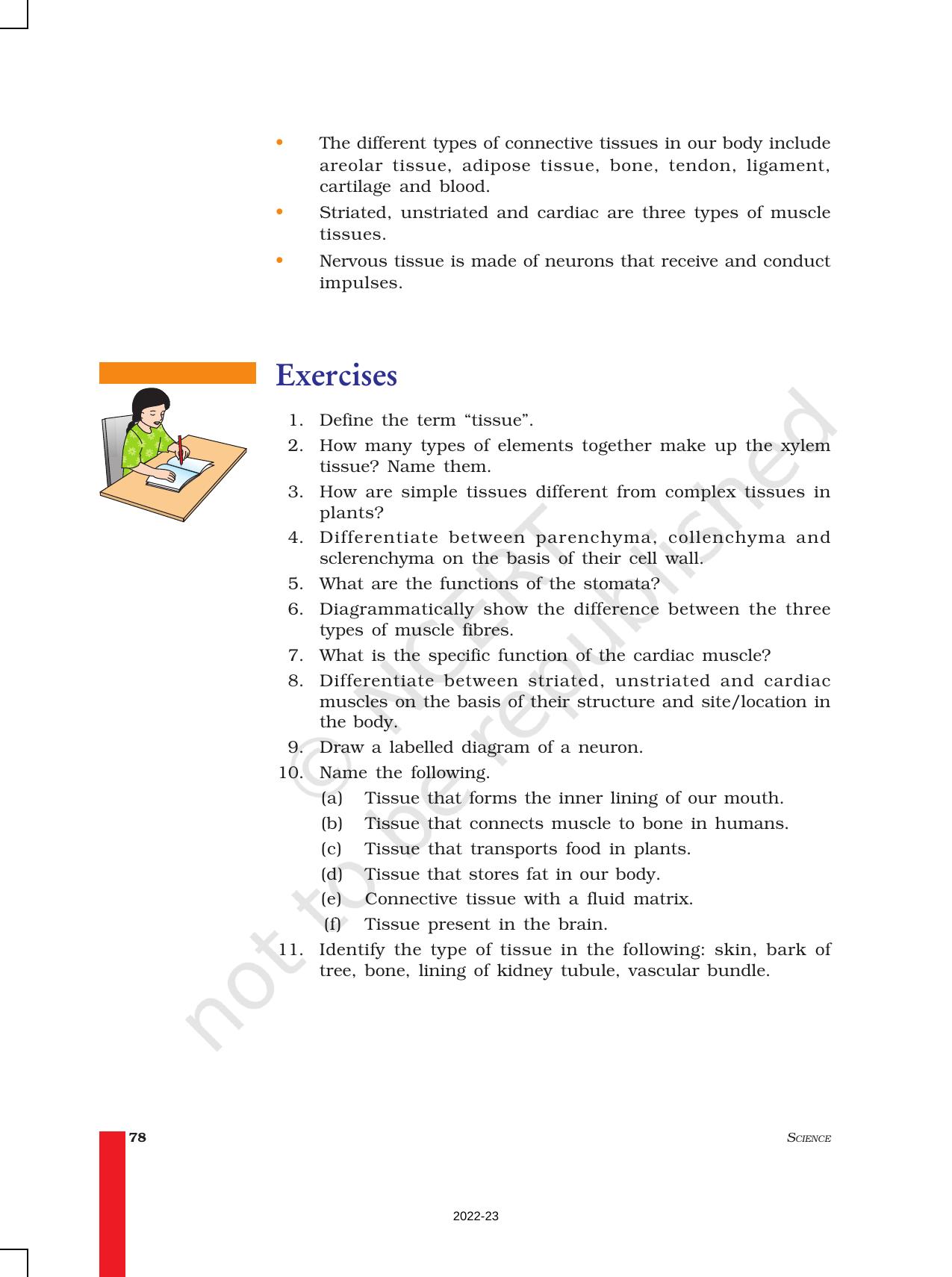 NCERT Book for Class 9 Science Chapter 6 Tissues - Page 11