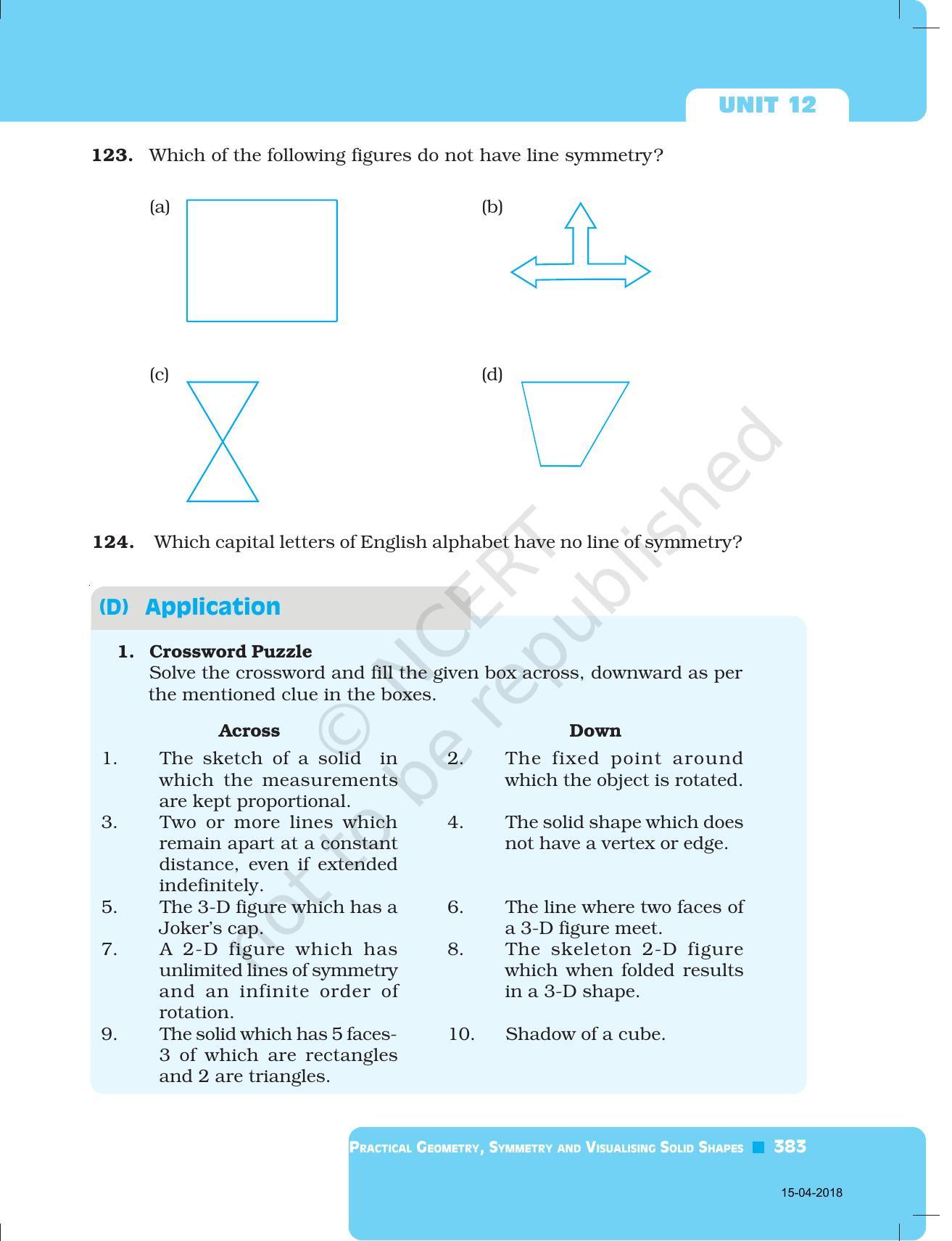 NCERT Exemplar Book For Class 7 Maths Chapter 12- Practical Geometry ...