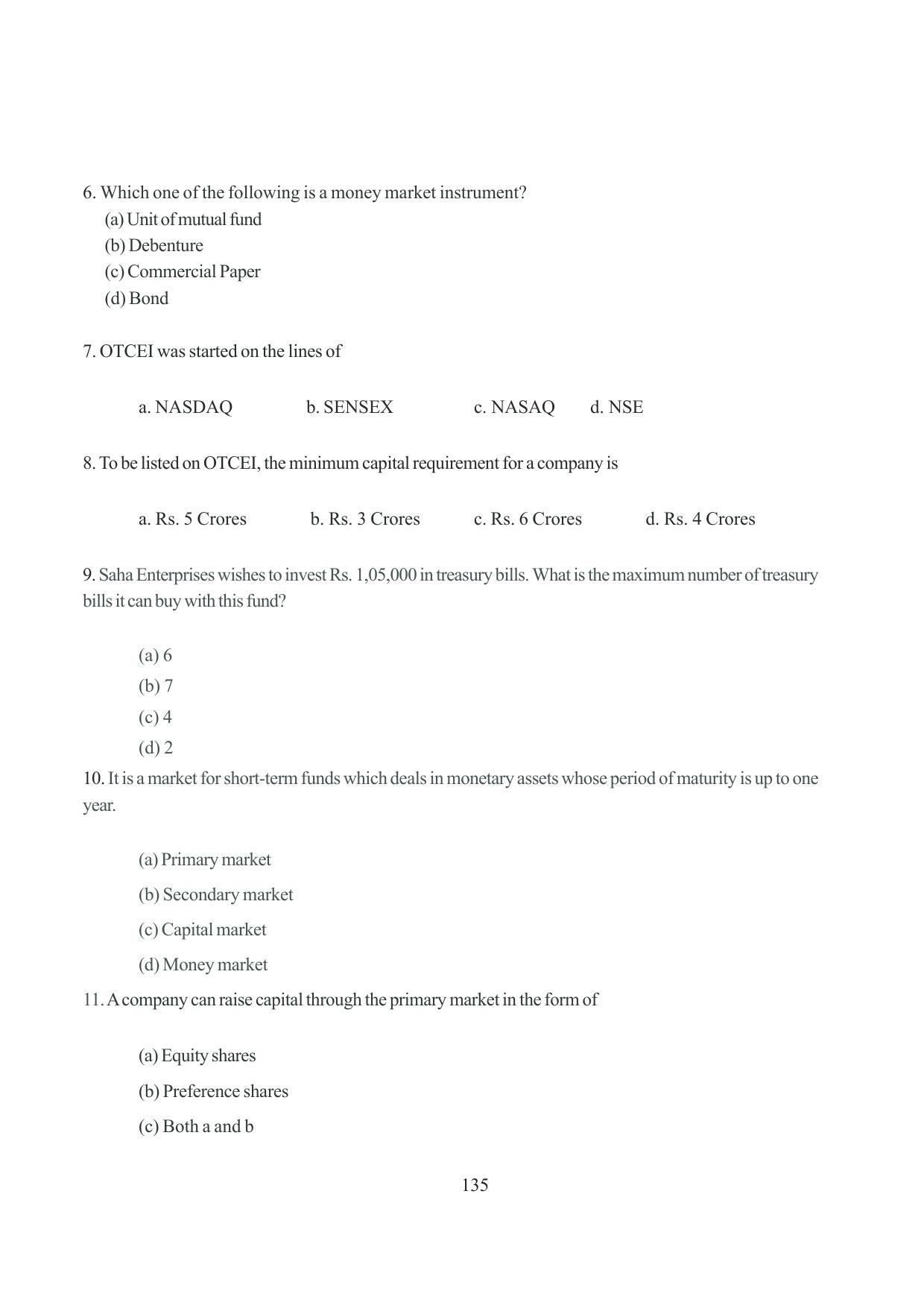 Tripura Board Class 12 Business Studies English Version Workbooks - Page 135