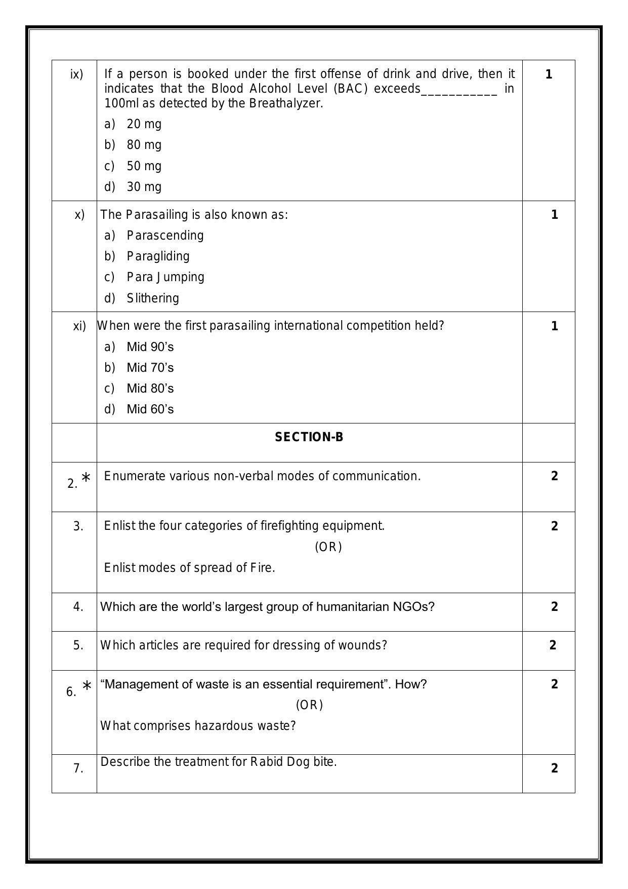 CBSE Class 12 NCC Sample Paper 2024 - Page 3