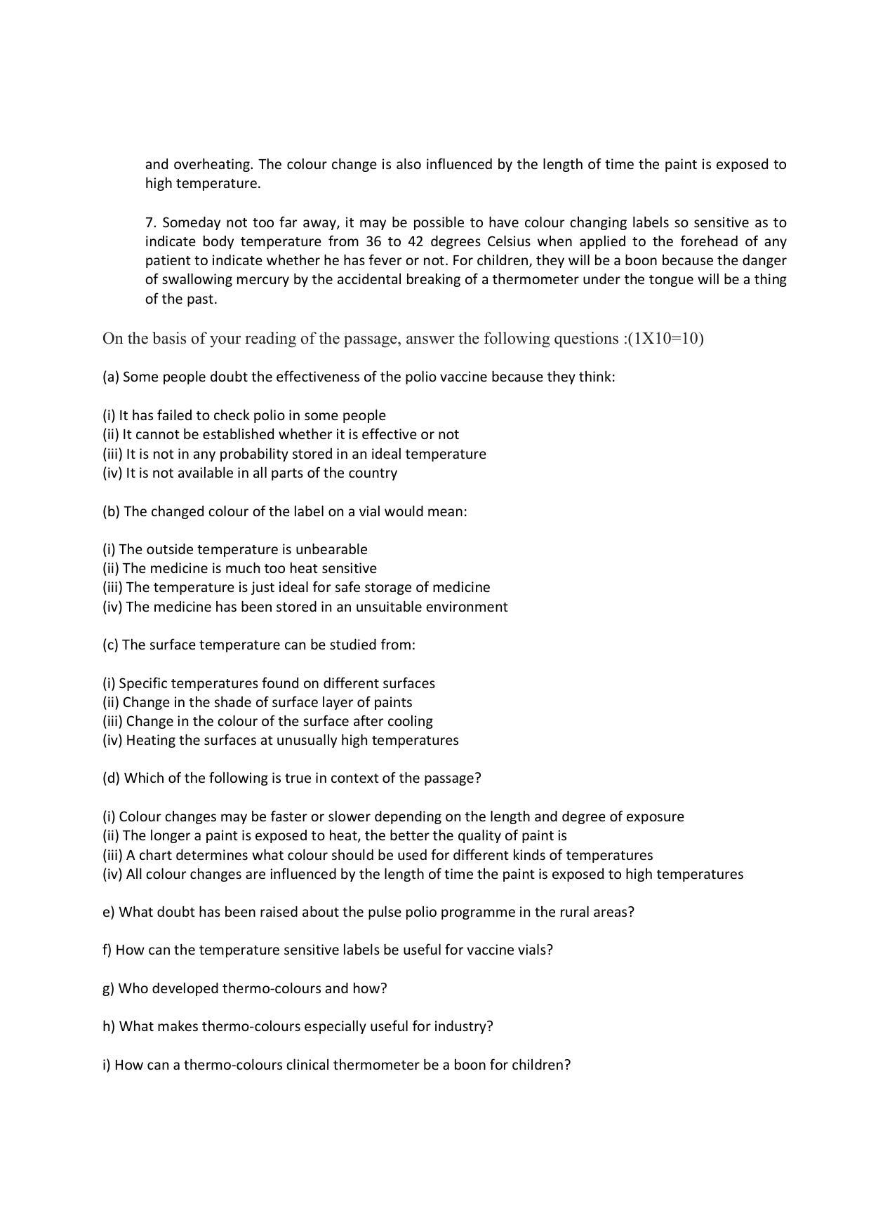 Edudel Class 11 English Sample Question Paper - Page 2
