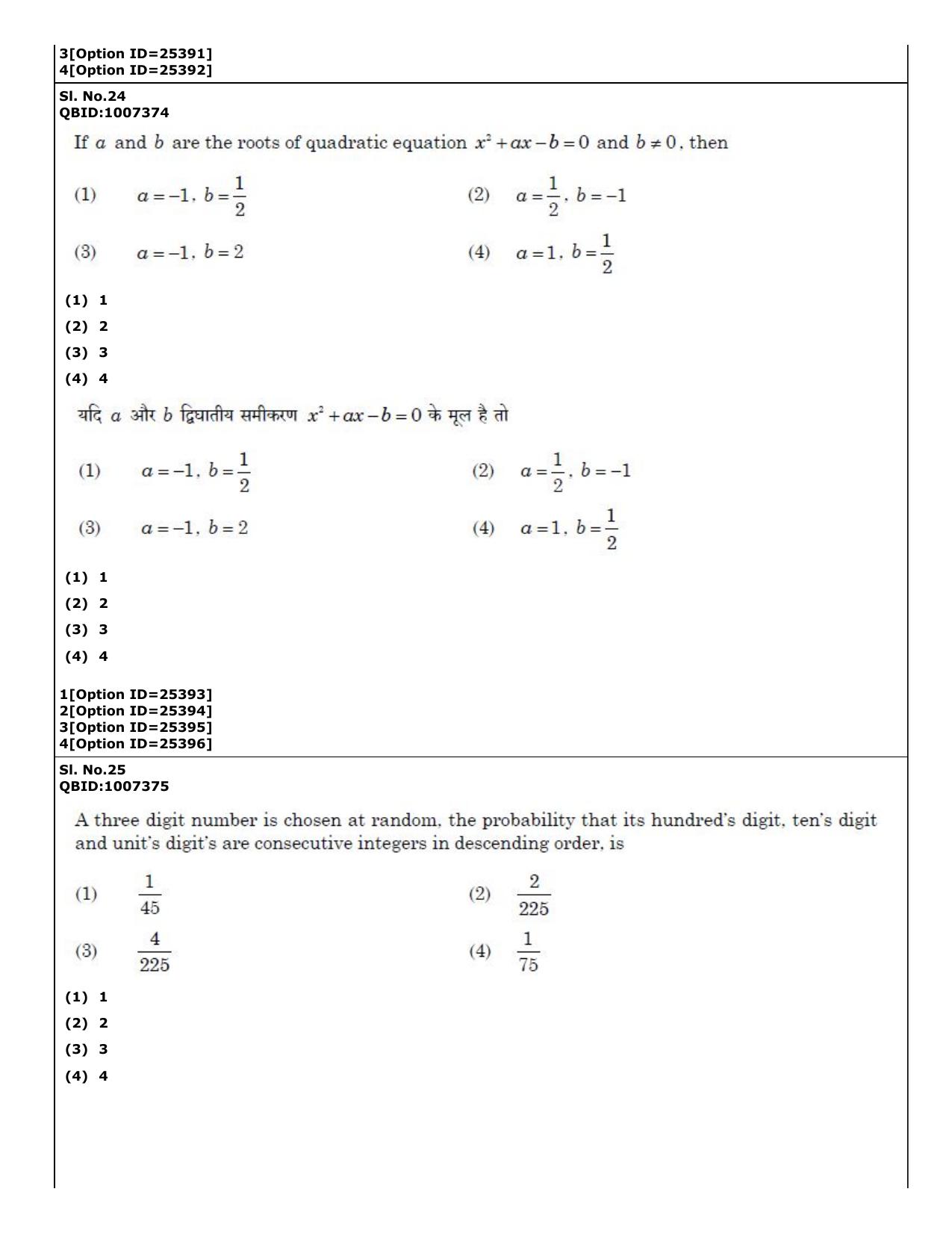 Cuet Pg Pgqp Jyotish Ganit Question Paper