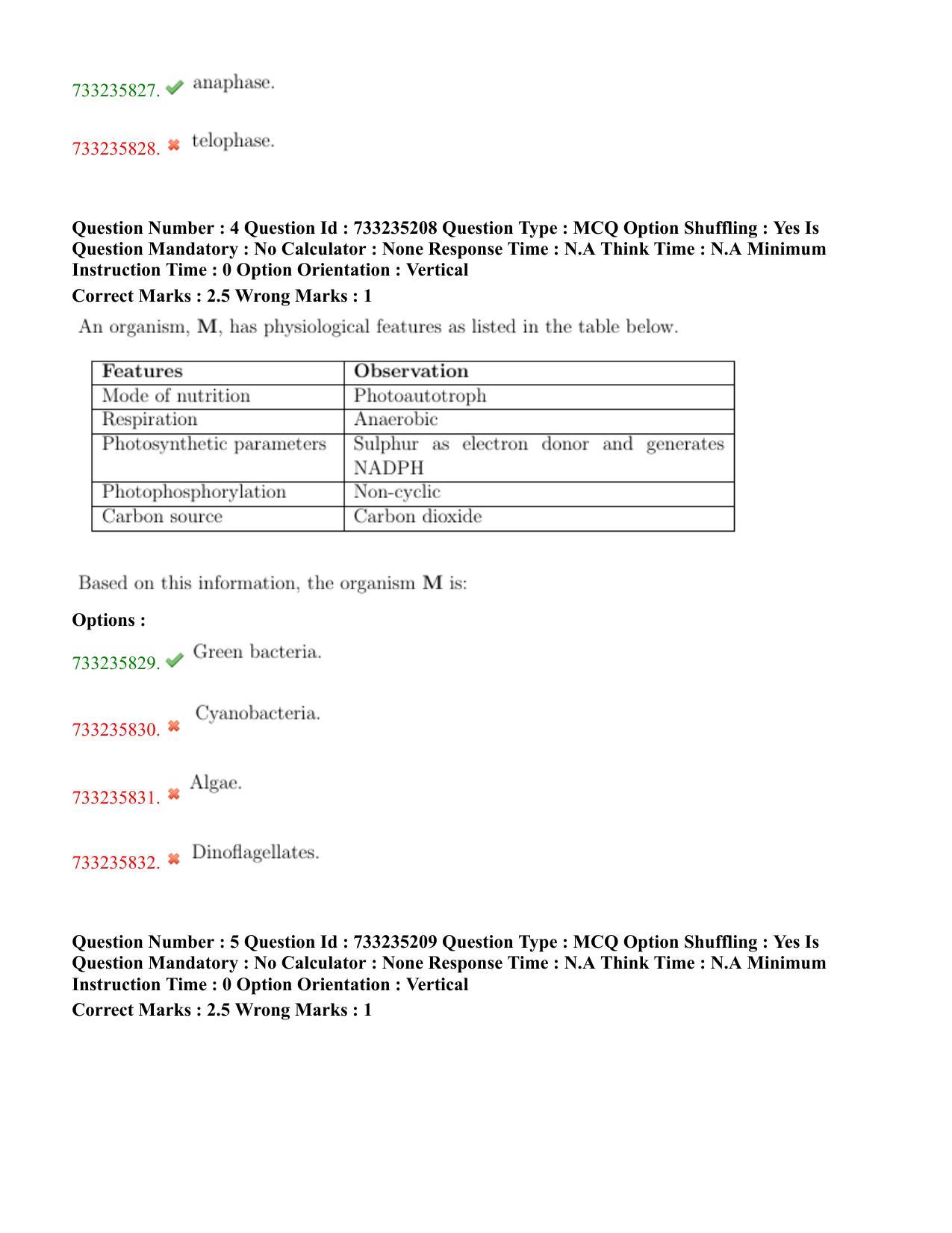 NEST Session I 2022 Question Paper - Page 4