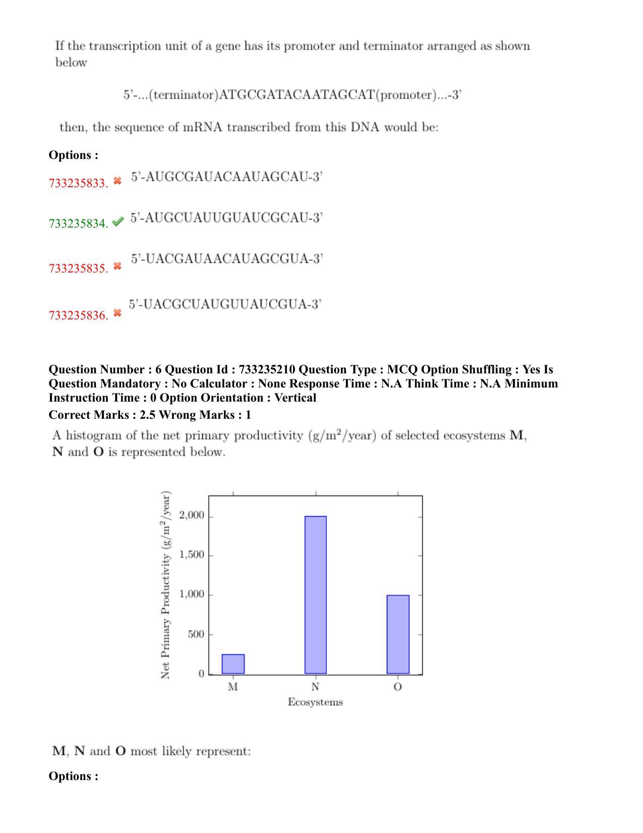 NEST Session I 2022 Question Paper - Page 5