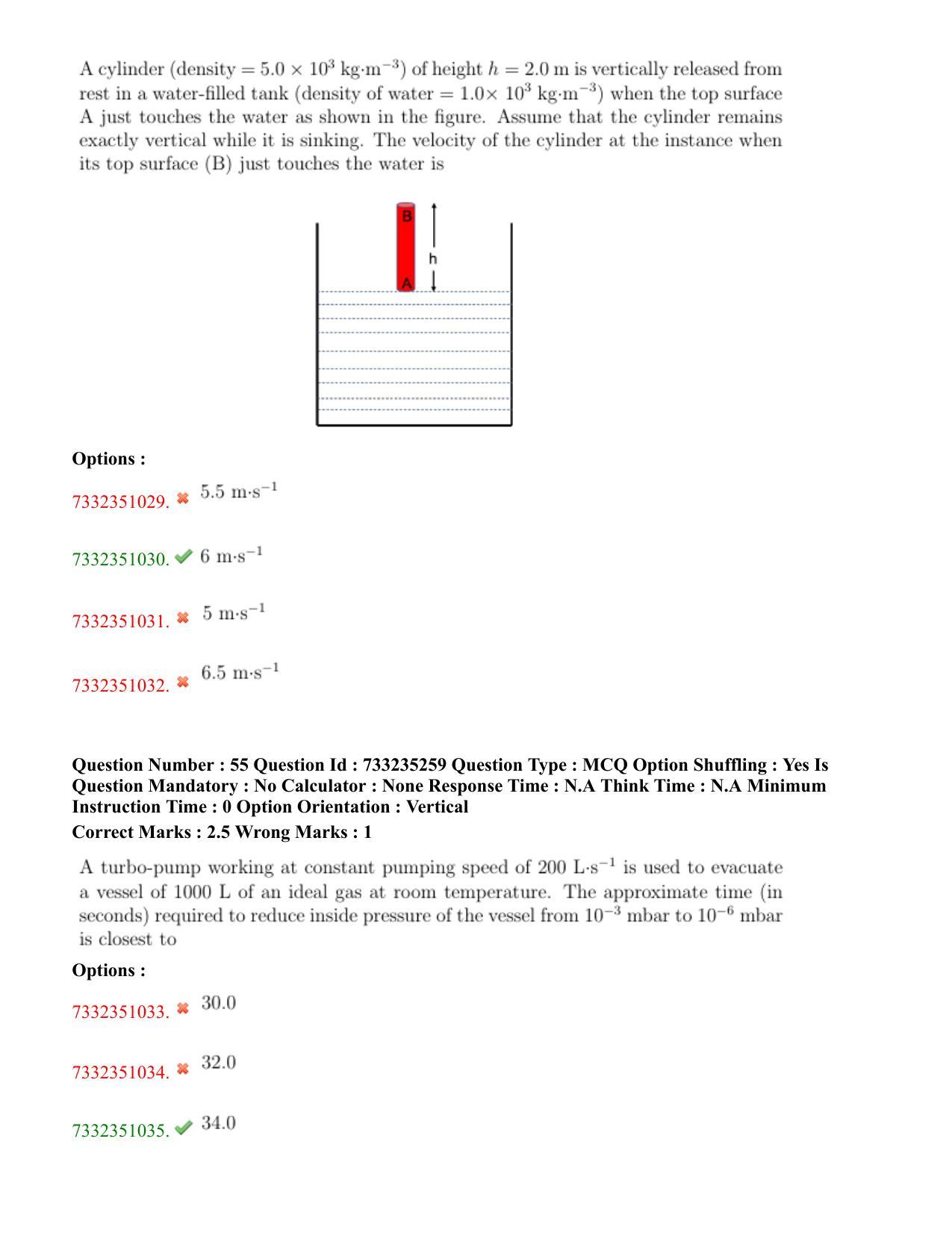 NEST Session I 2022 Question Paper - Page 35