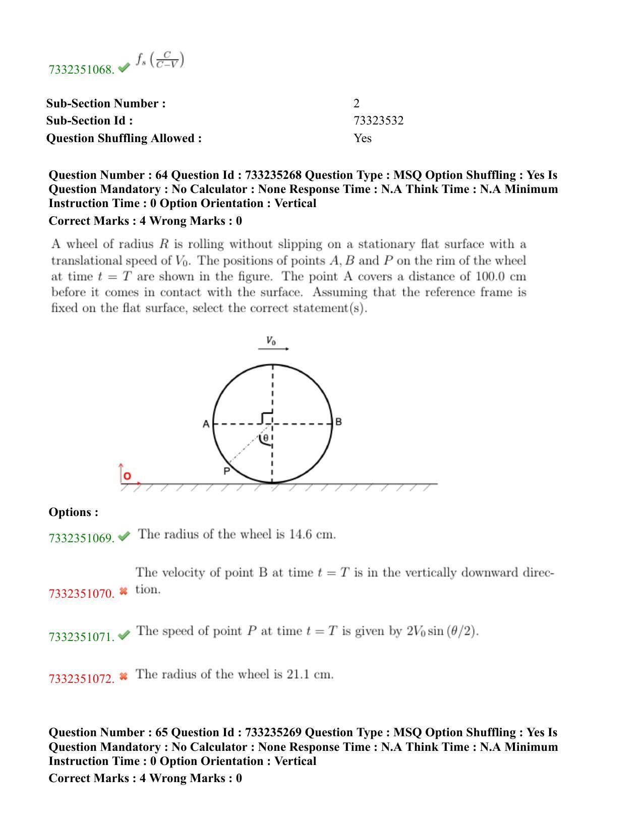 NEST Session I 2022 Question Paper - Page 40