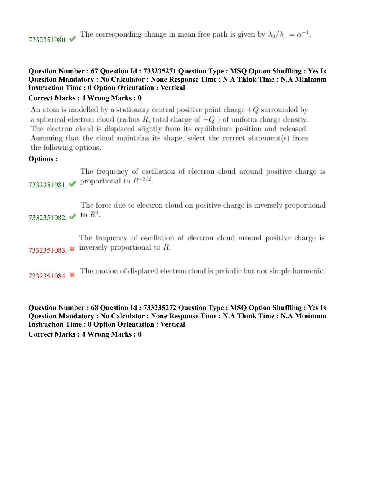 NEST Session I 2022 Question Paper - Page 42