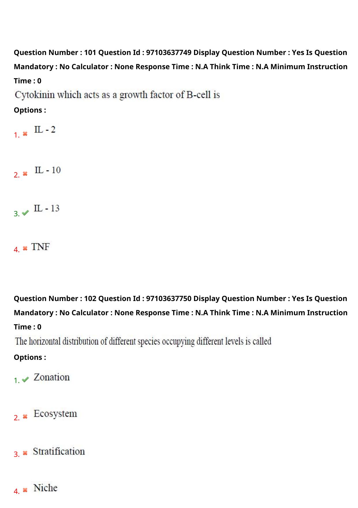 AP RCET 2024 Zoology Question Paper (04-05-2024 (Saturday) Session-II) - Page 61