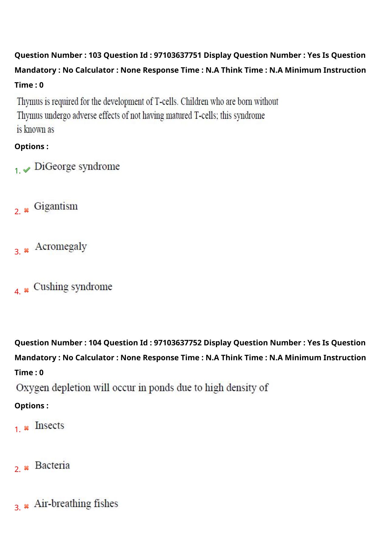 AP RCET 2024 Zoology Question Paper (04-05-2024 (Saturday) Session-II) - Page 62