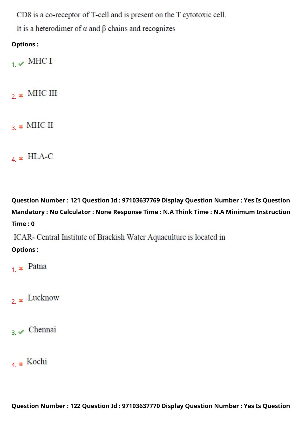 AP RCET 2024 Zoology Question Paper (04-05-2024 (Saturday) Session-II) - Page 71