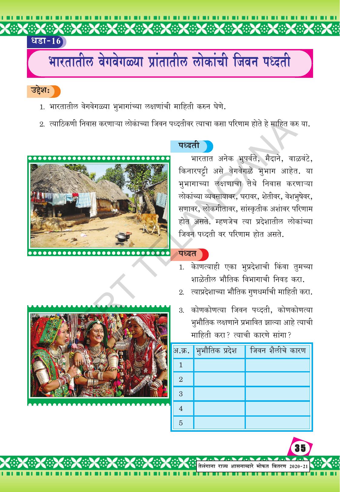 TS SCERT Class 9 Social Environmental Education (Marathi Medium) Text Book - Page 43