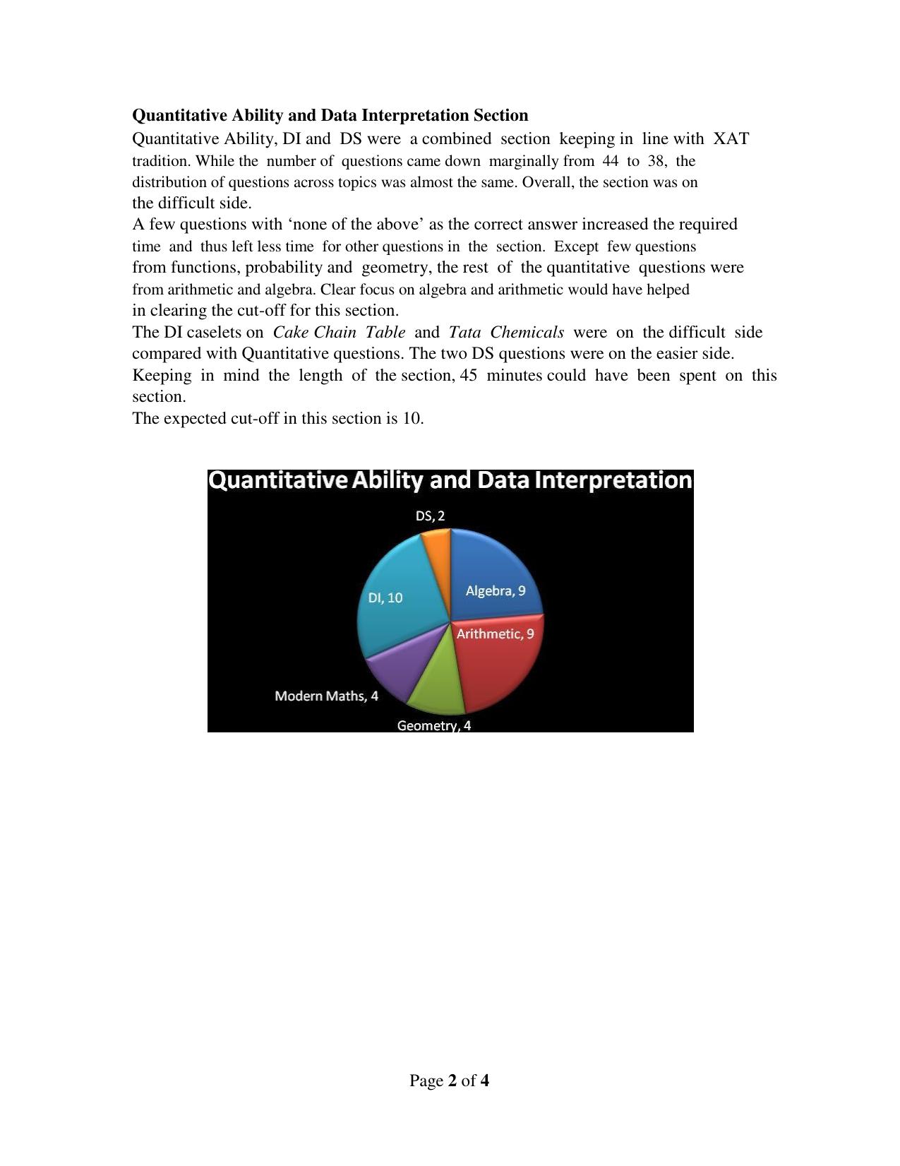 XAT 2009 Analysis Question Papers  - Page 2