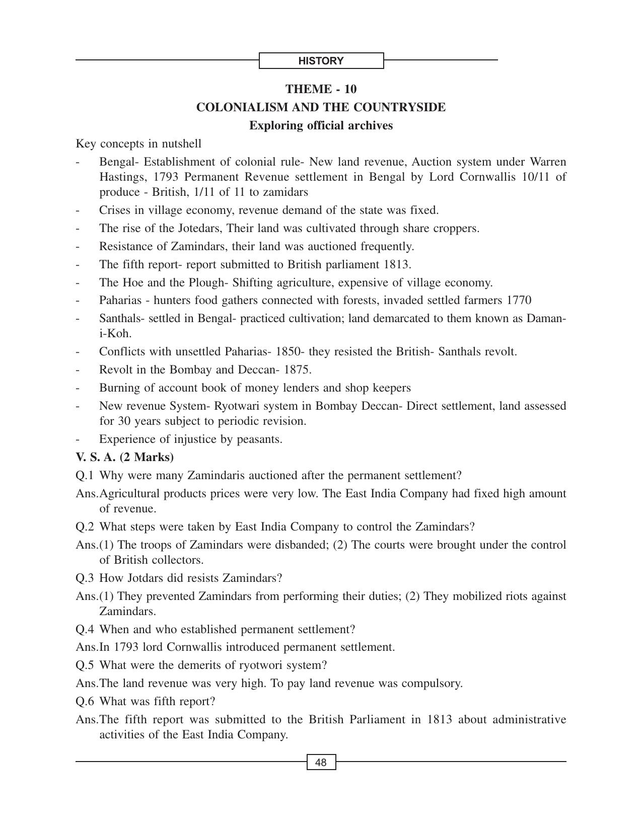 CBSE Class 12 History Colonialism and Countryside Exploring official - Page 1