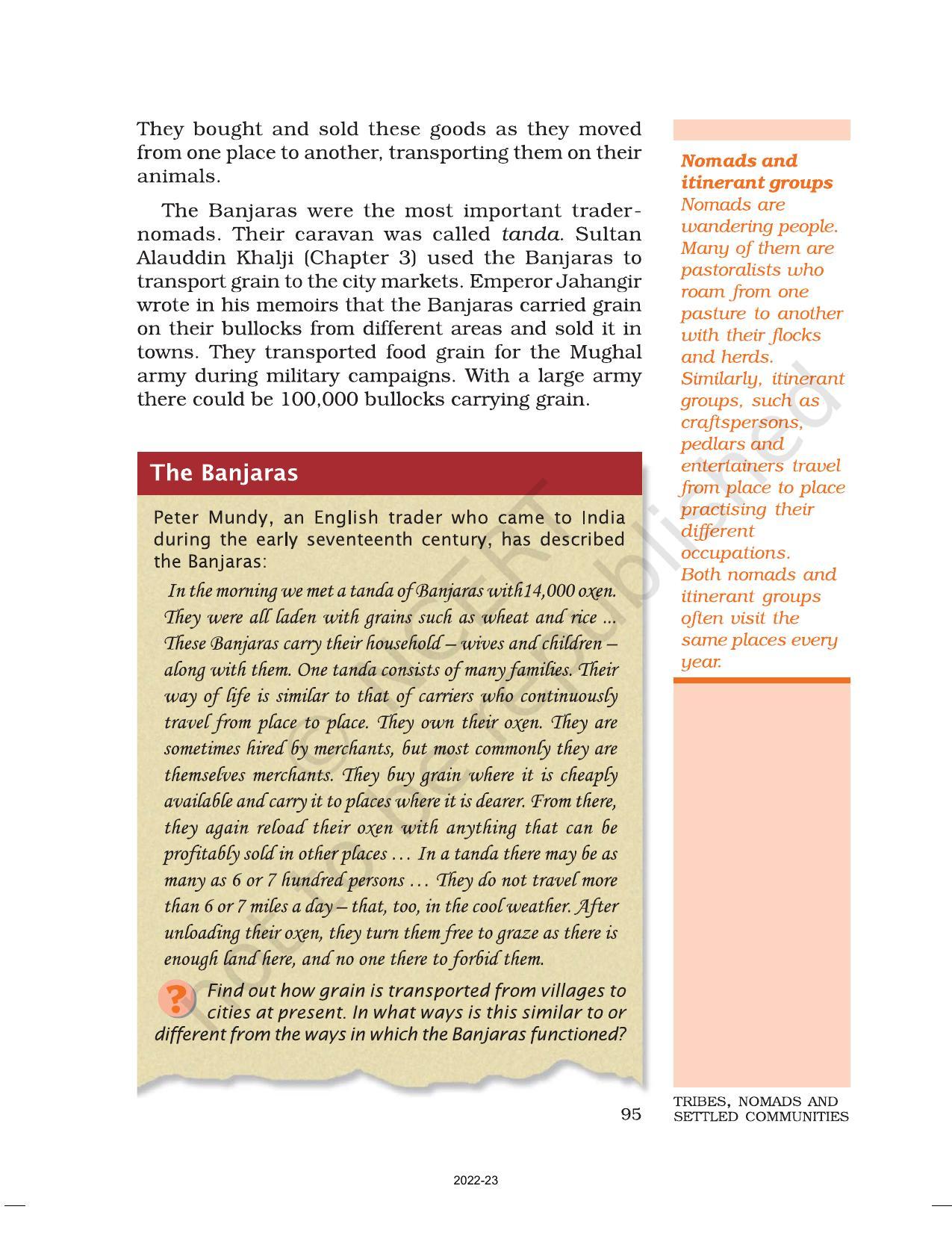 NCERT Book For Class 7 Social Science(History): Chapter 7-Tribes Nomads ...