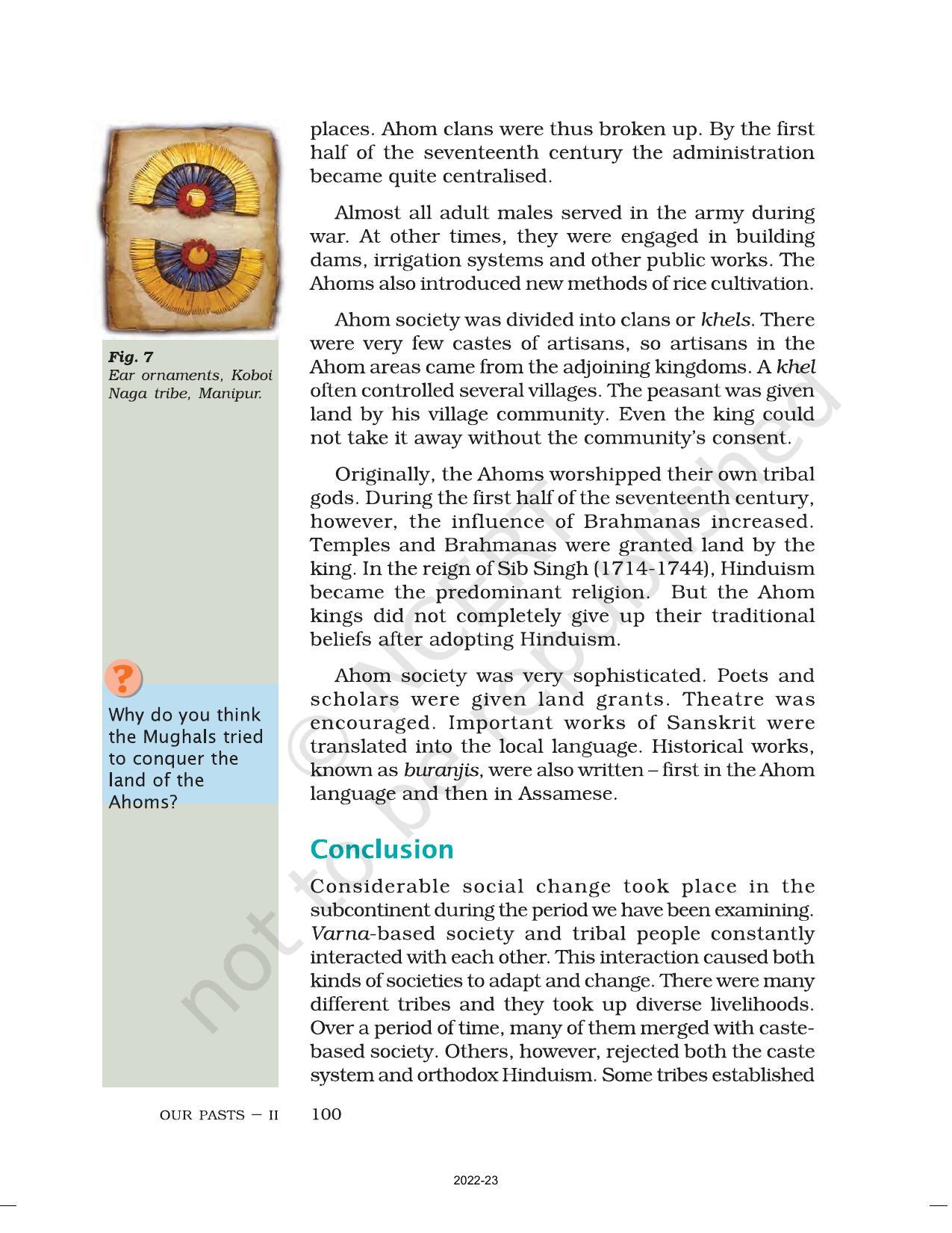 NCERT Book For Class 7 Social Science(History): Chapter 7-Tribes Nomads ...