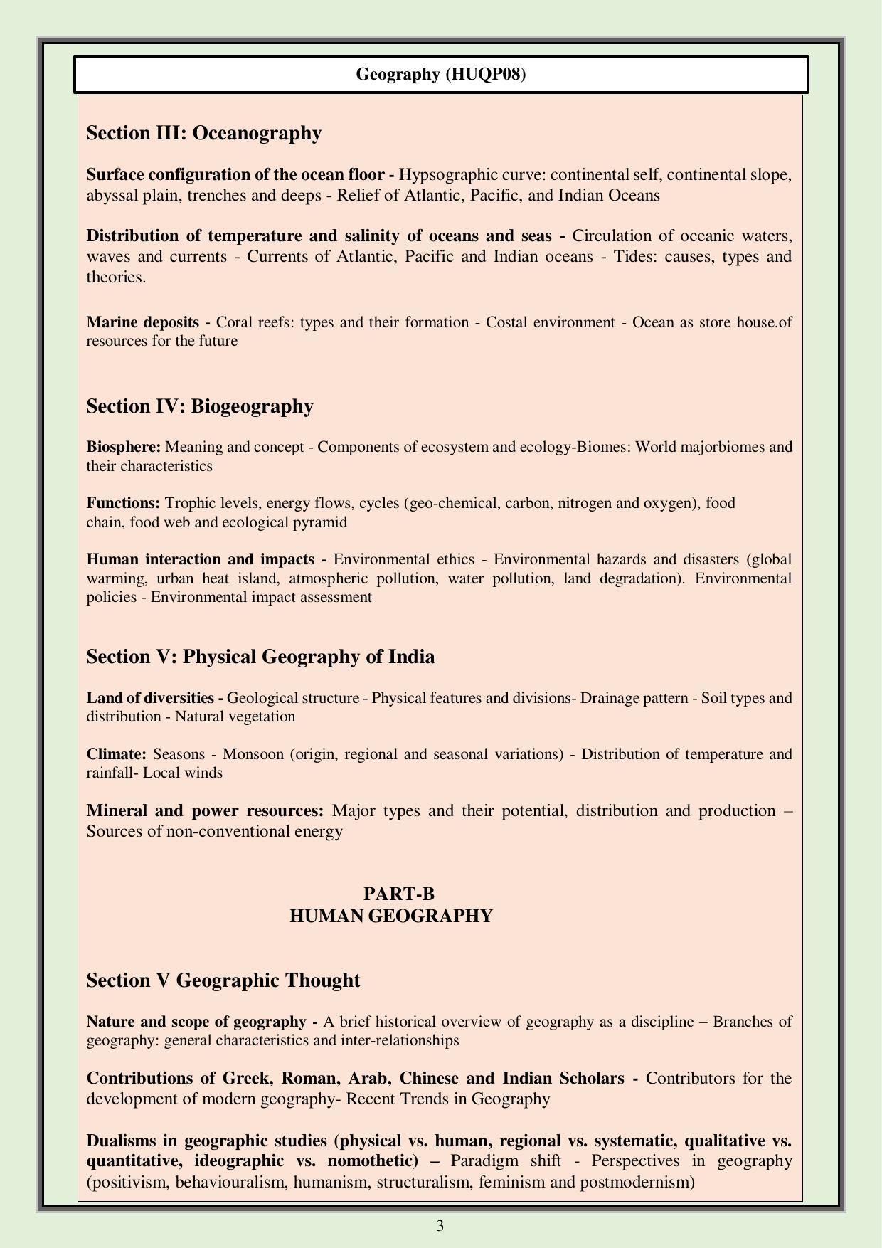 CUET PG Humanities Syllabus - IndCareer Docs