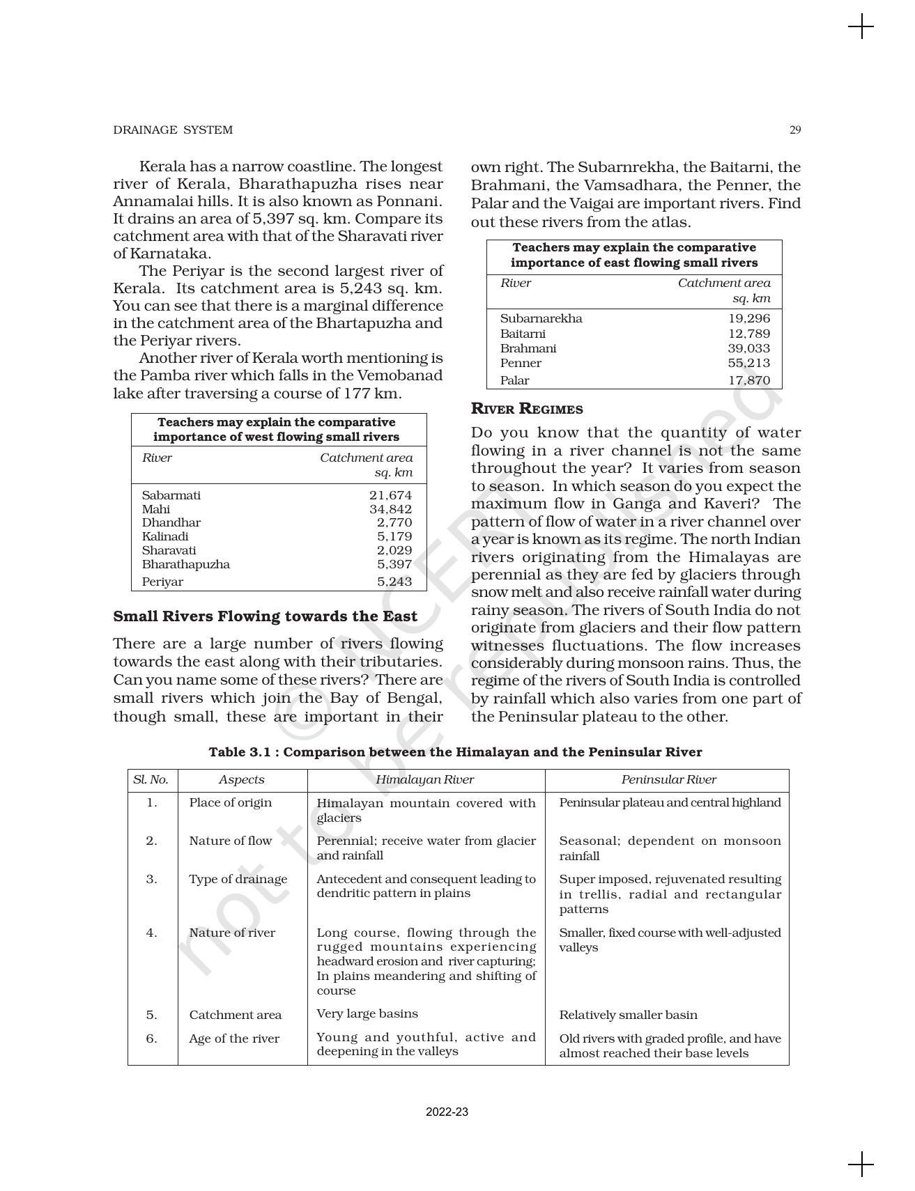 NCERT Book for Class 11 Geography (Part-II) Chapter 3 Drainage System - Page 9