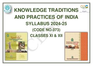 CBSE Class XI & XII Knowledge Tradition - Practices India Syllabus