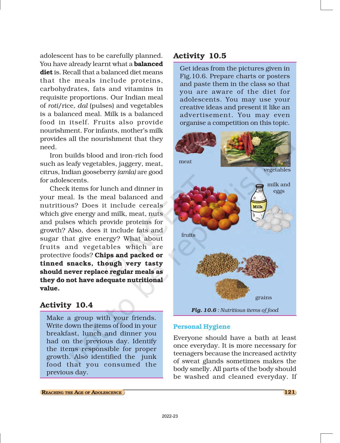 NCERT Book For Class 8 Science Chapter 10 Reaching The Age