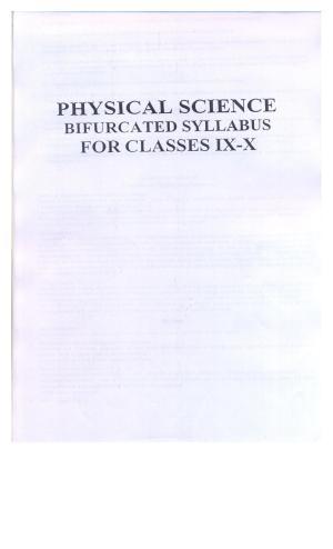 WBBSE Class 10th Syllabus [Physical Science] - IndCareer Docs