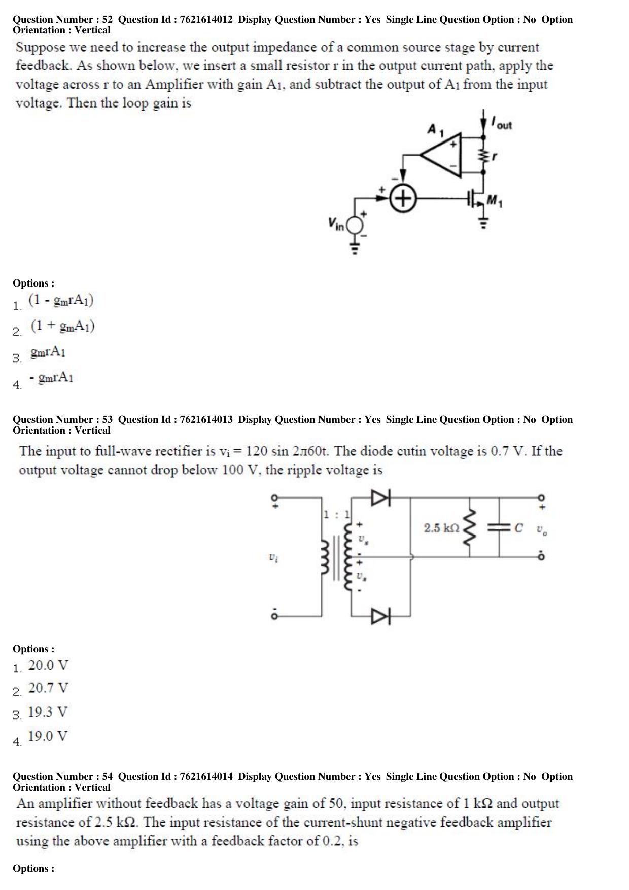 TS PGECET 2017: Electronics & Communication Engineering Question Papers - Page 19